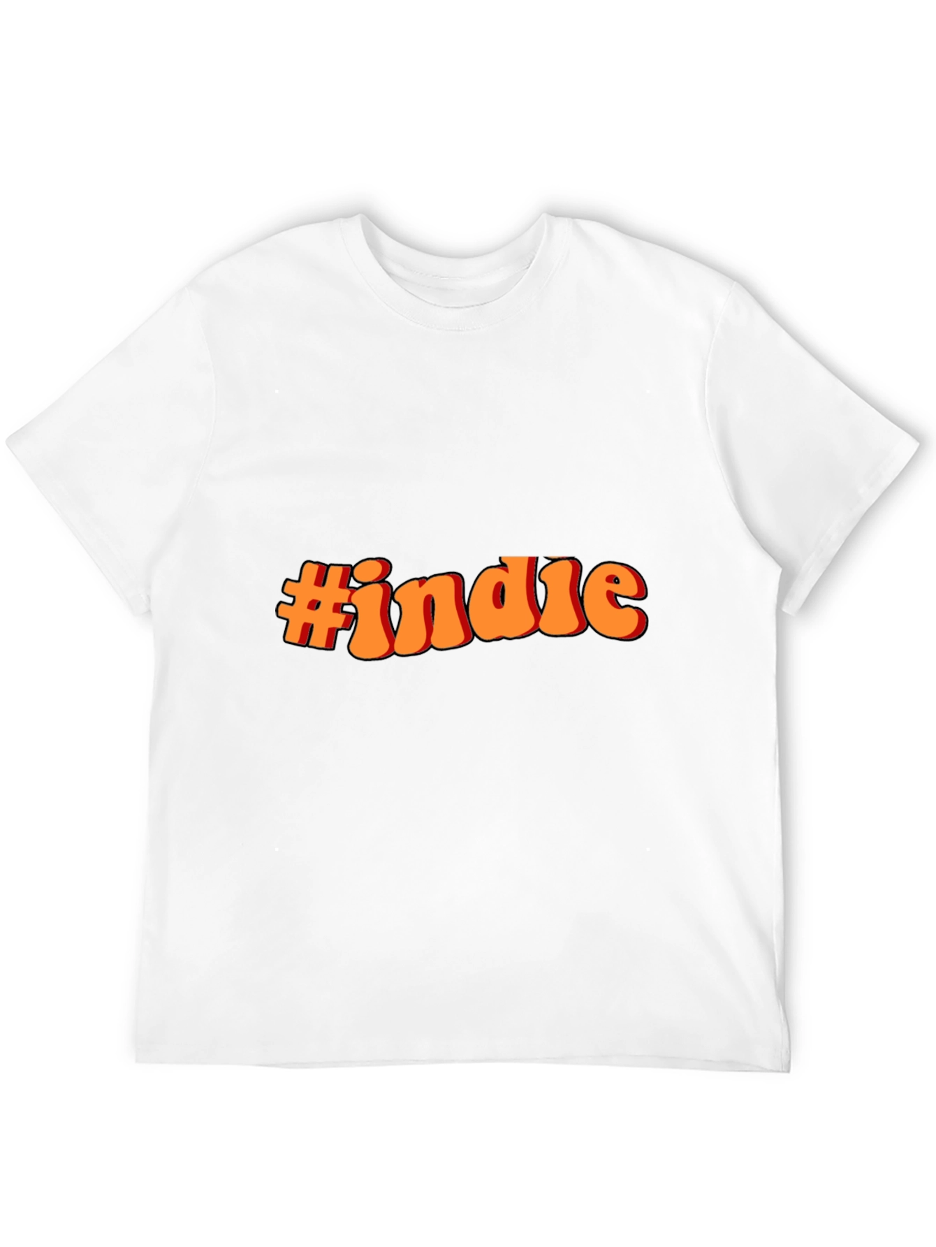 #indie Black T-Shirt - Retro Style