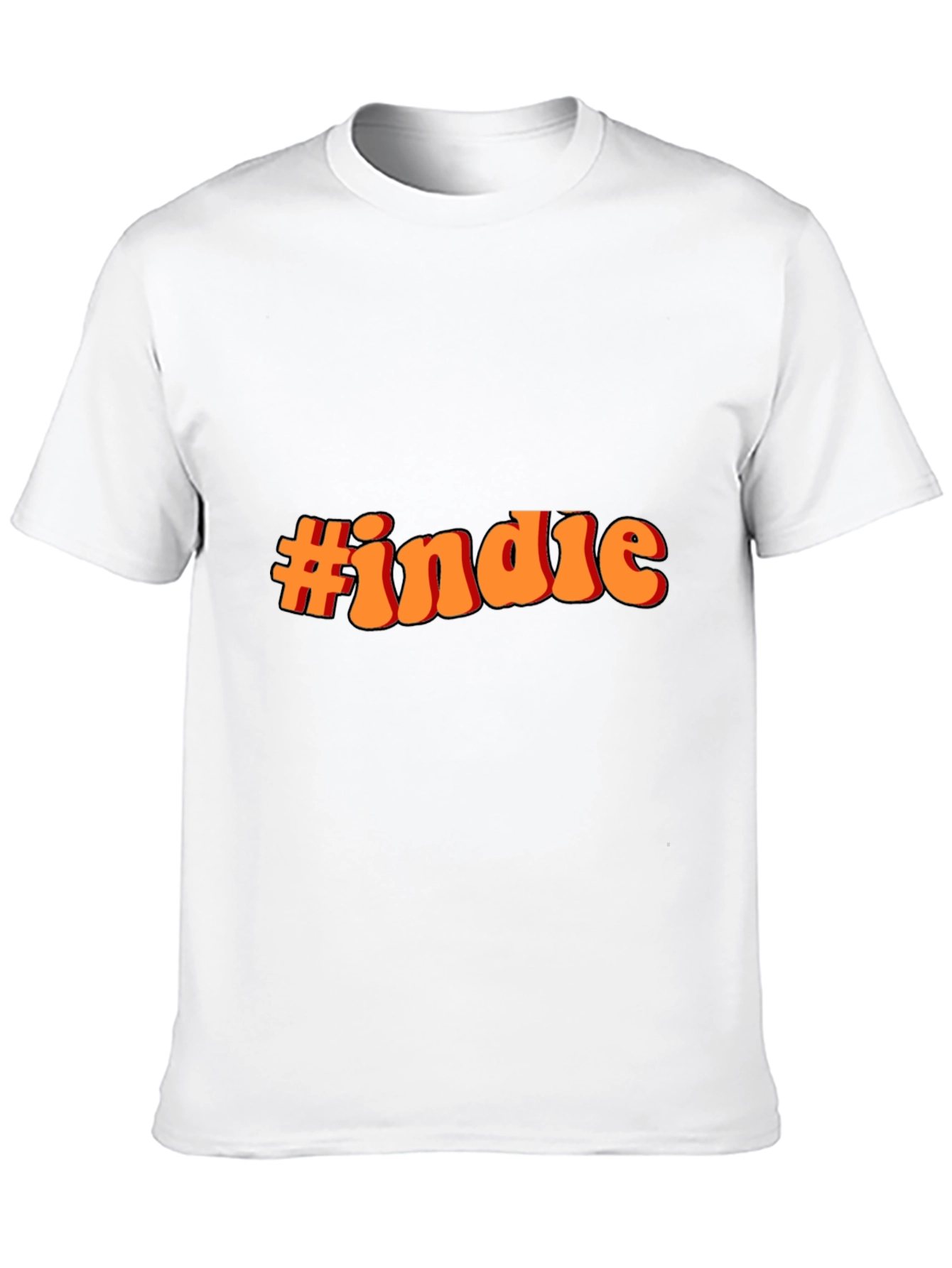 #indie Black T-Shirt - Retro Style