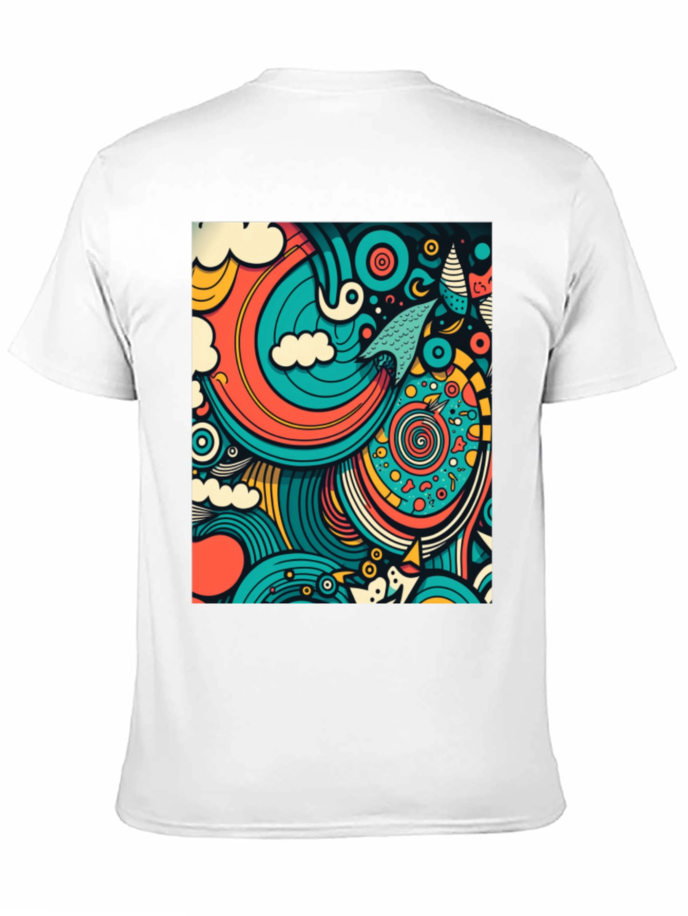 Abstract Art Graphic Tee - Modern Design Comfort