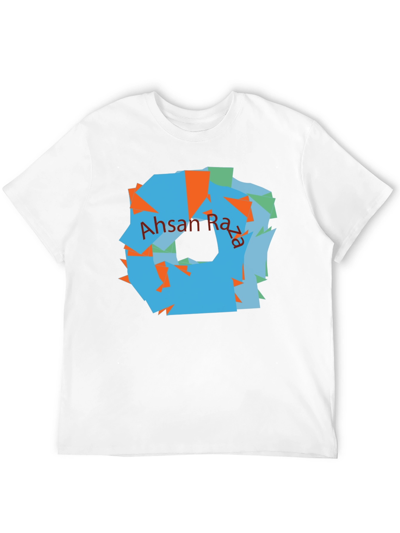 Abstract Art Black T-Shirt | Ahsan Raza Design