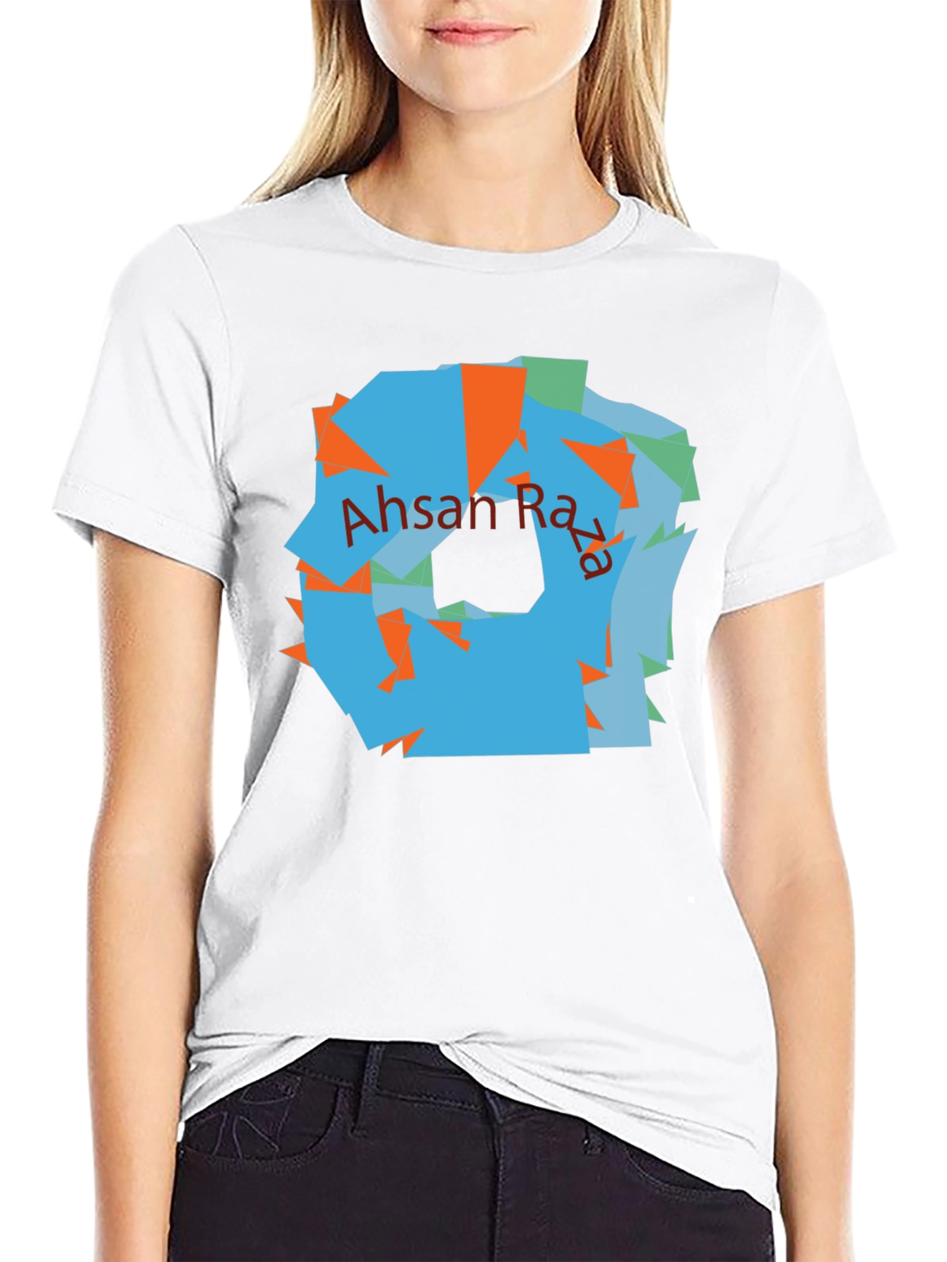 Abstract Art Black T-Shirt | Ahsan Raza Design