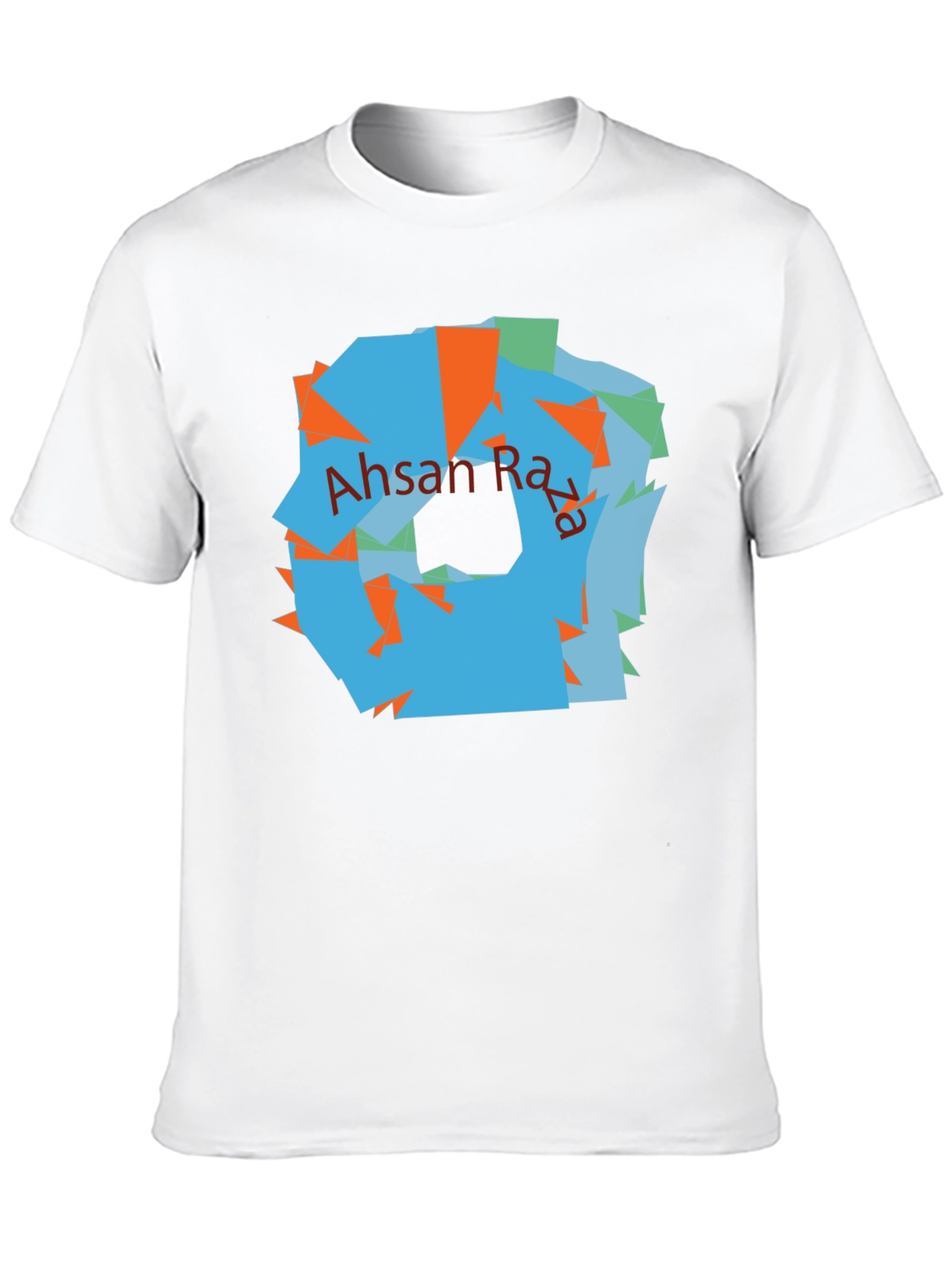 Abstract Art Black T-Shirt | Ahsan Raza Design