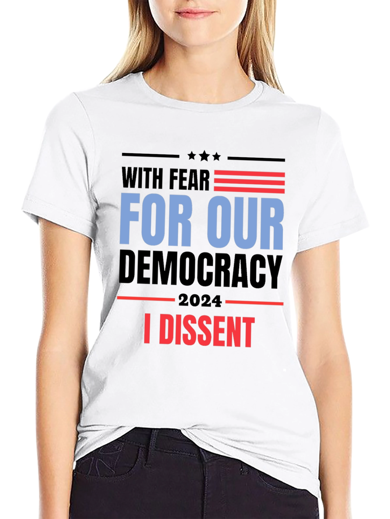 With Fear For Our Democracy T-Shirt
