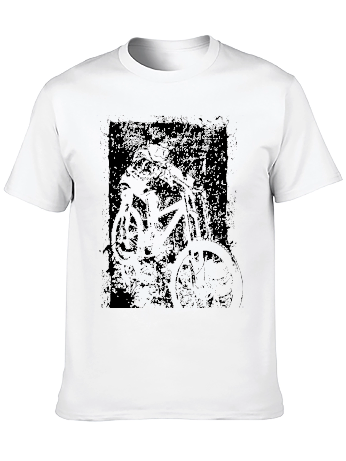 Abstract Bike Graphic Tee - Black