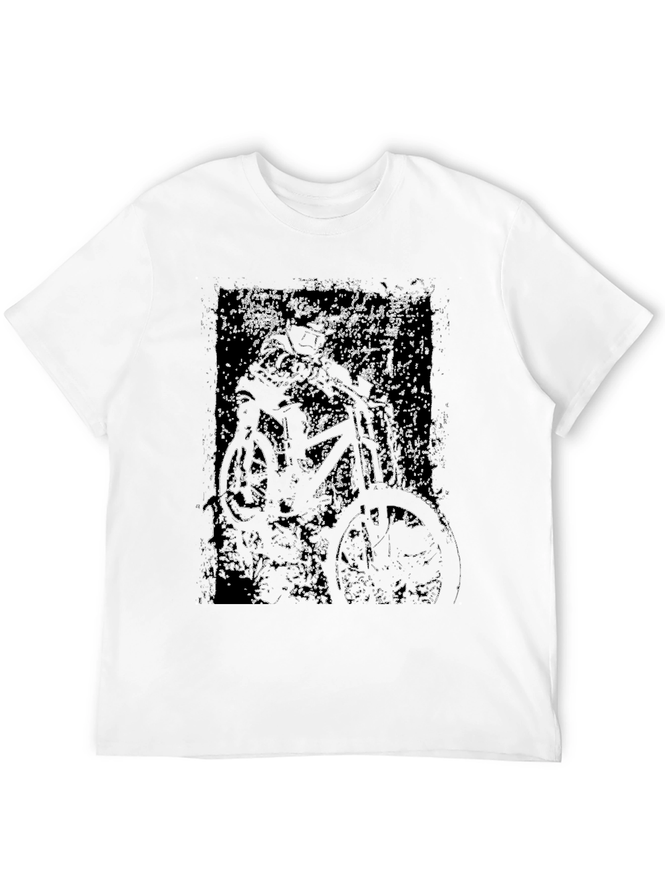 Abstract Bike Graphic Tee - Black