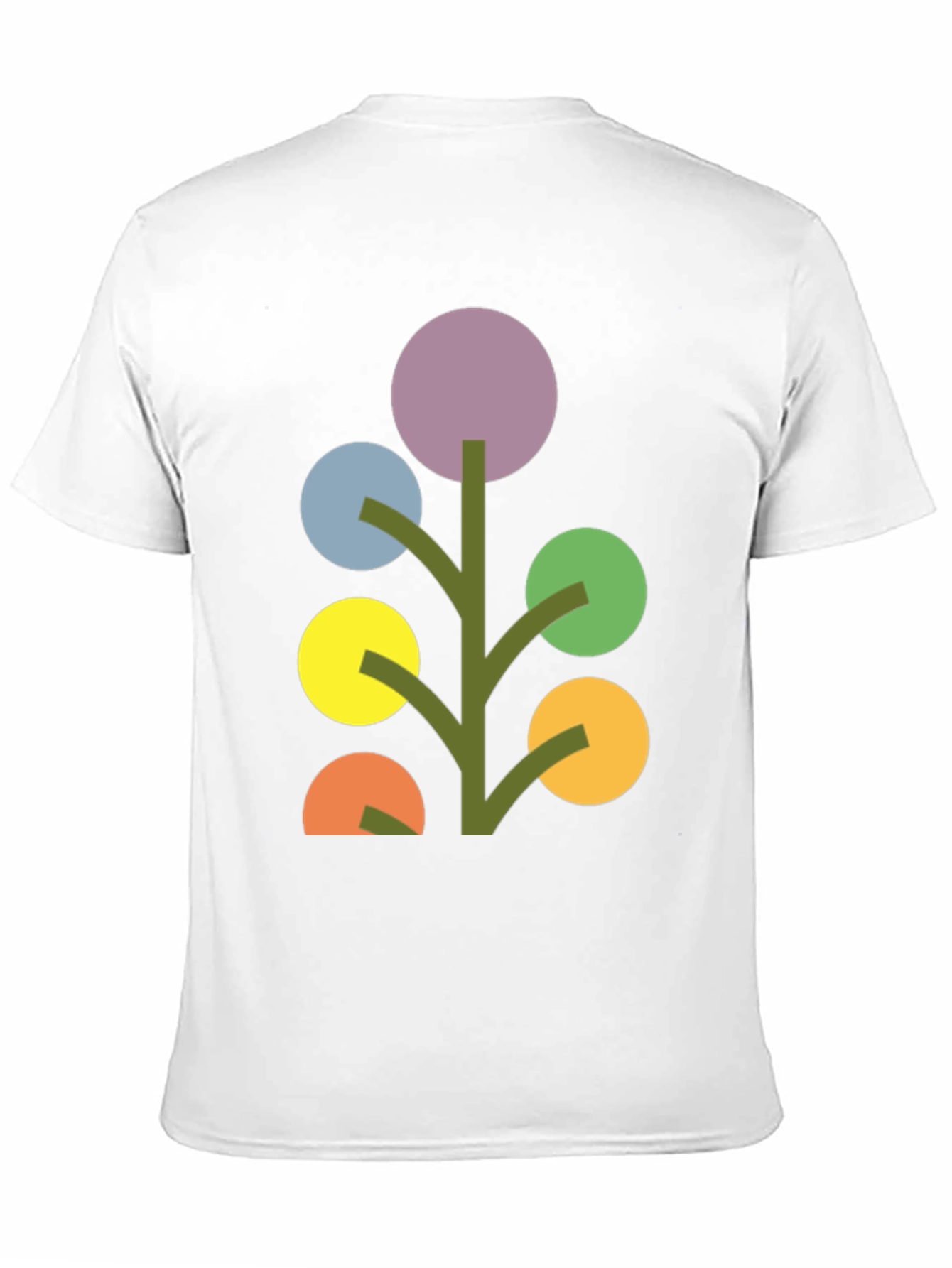 Abstract Geometric Tree Graphic Tee - Modern Art Shirt