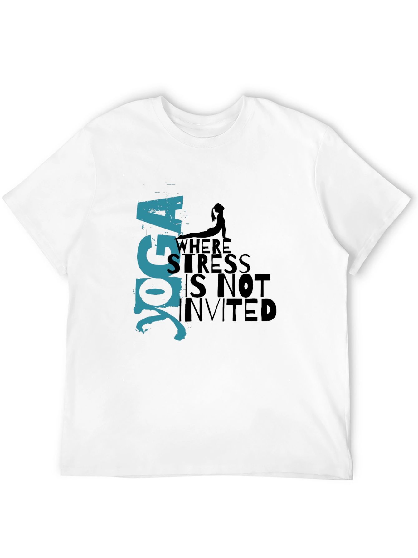 Yoga T-Shirt: Stress Not Invited Graphic Tee