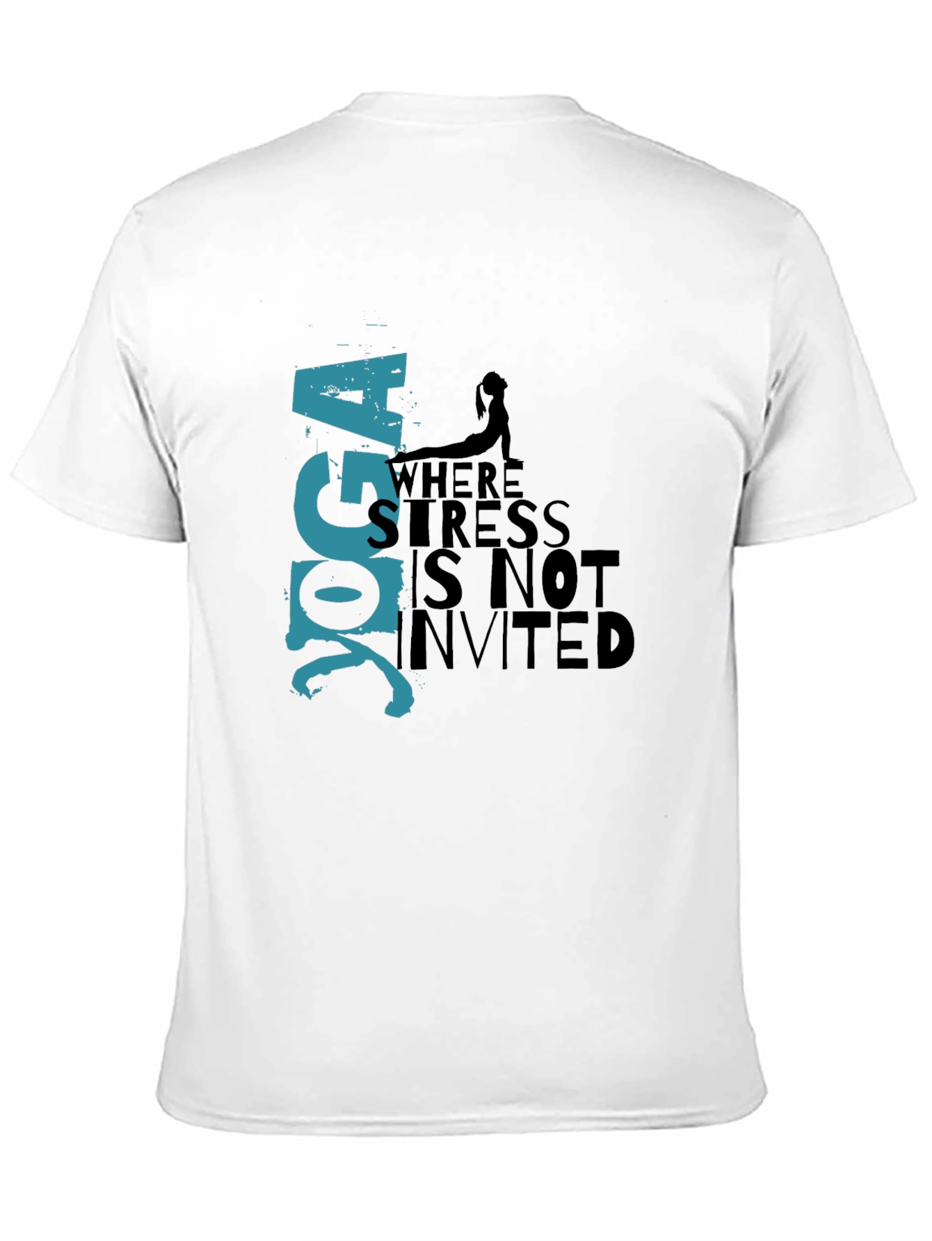 Yoga T-Shirt: Stress Not Invited Graphic Tee