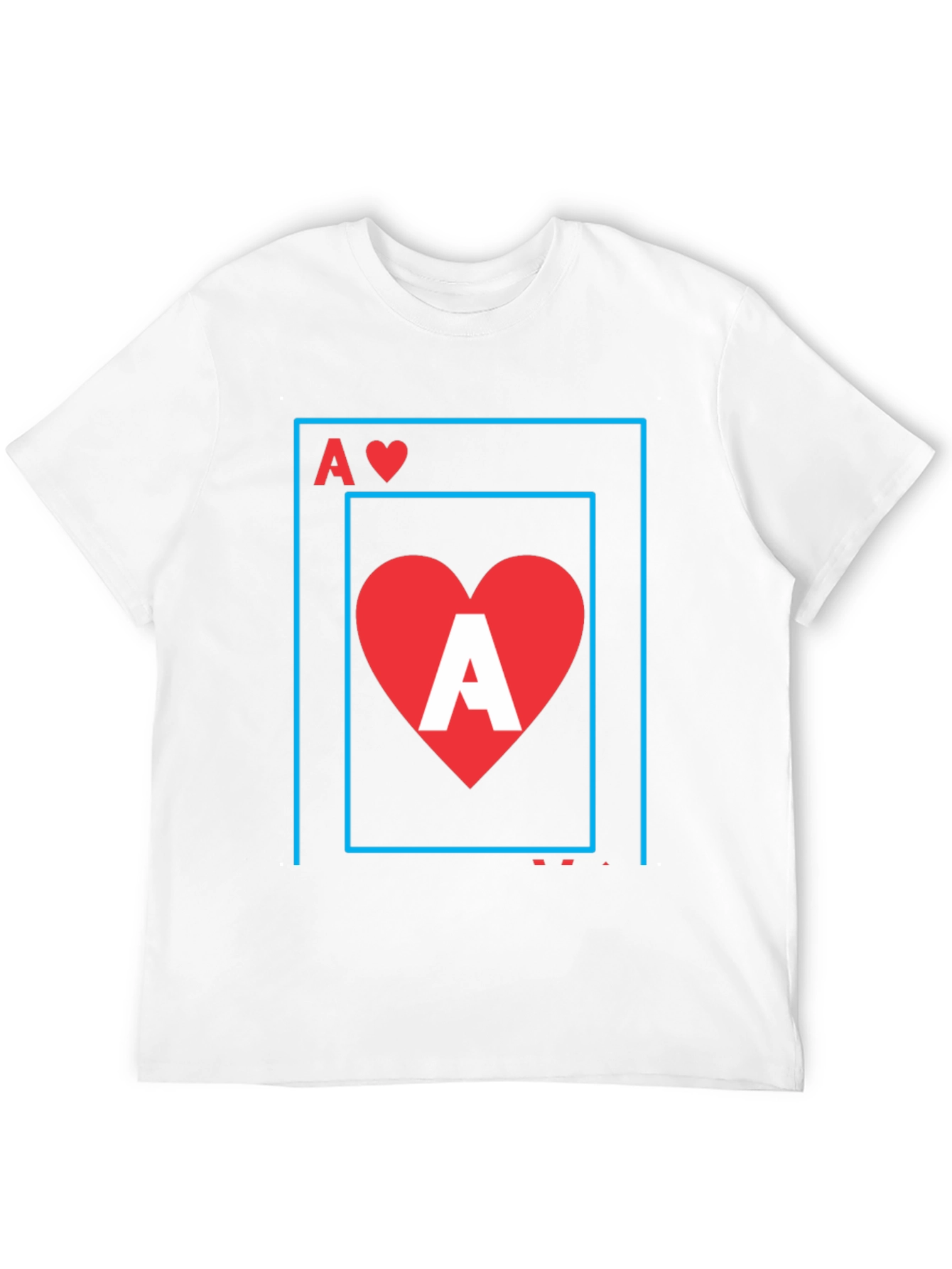 Ace of Hearts Graphic Tee - Stylish Black T-Shirt