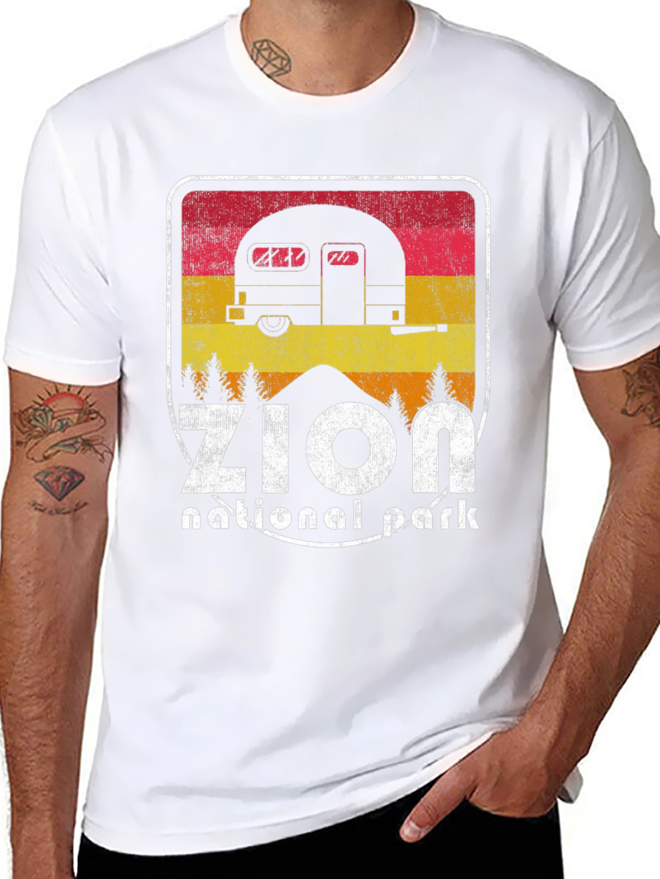 Zion National Park Retro Camper T-Shirt