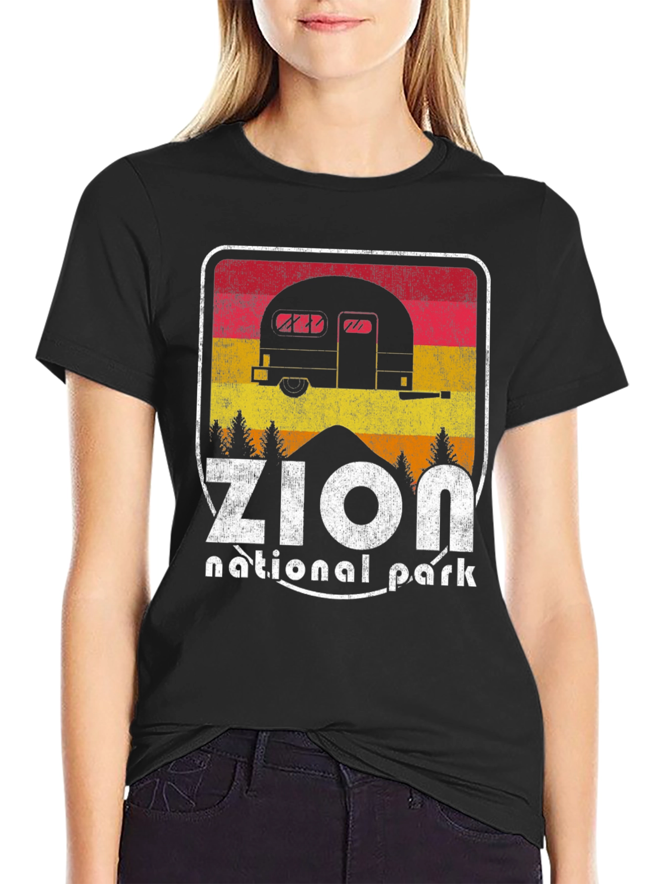 Zion National Park Retro Camper T-Shirt