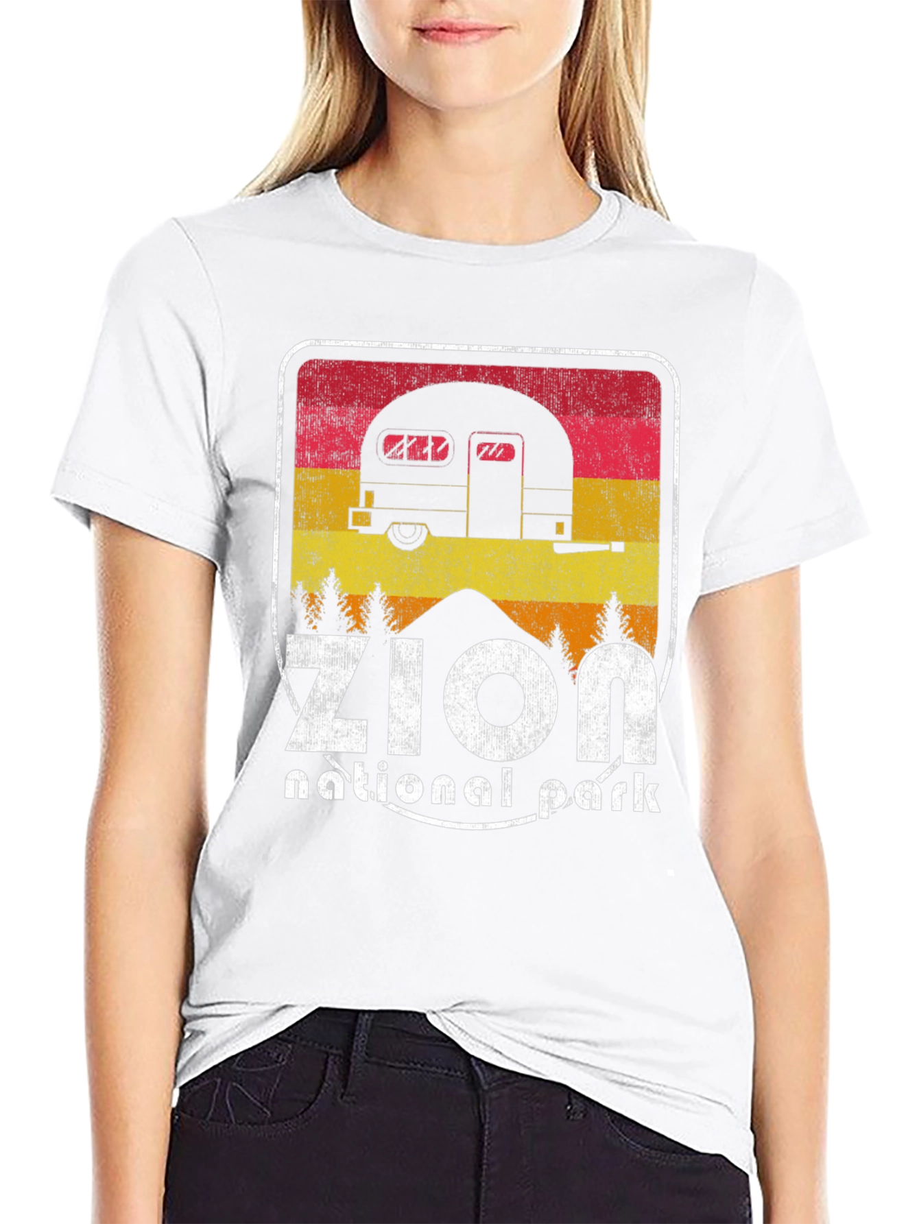 Zion National Park Retro Camper T-Shirt