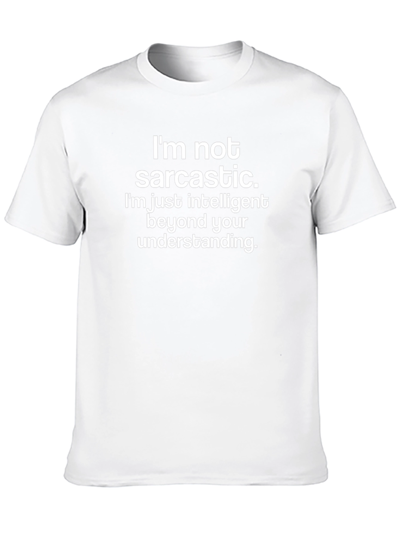 Sarcastic? Intelligent T-Shirt - Black Cotton