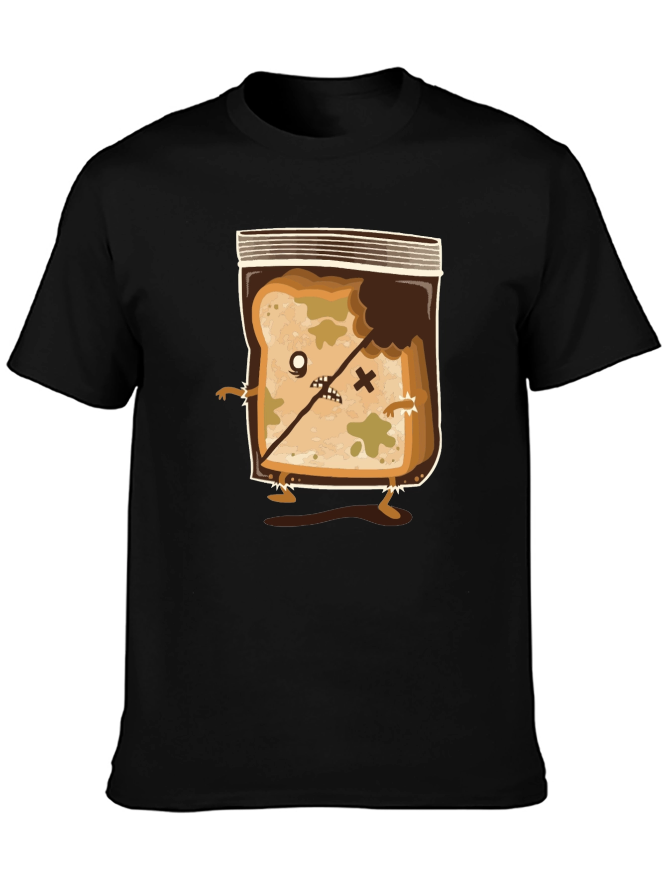 Zombie Moldy Bread Funny Graphic Tee