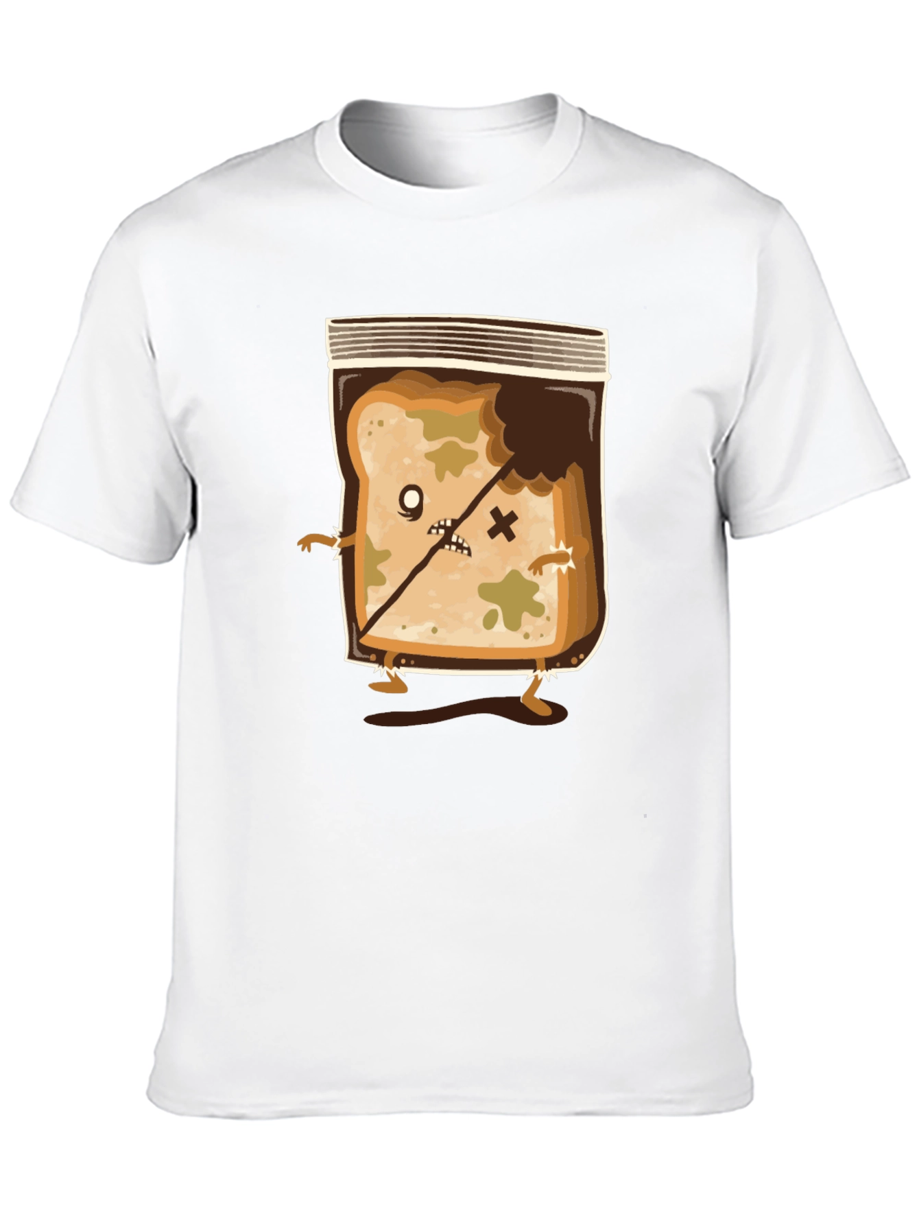 Zombie Moldy Bread Funny Graphic Tee