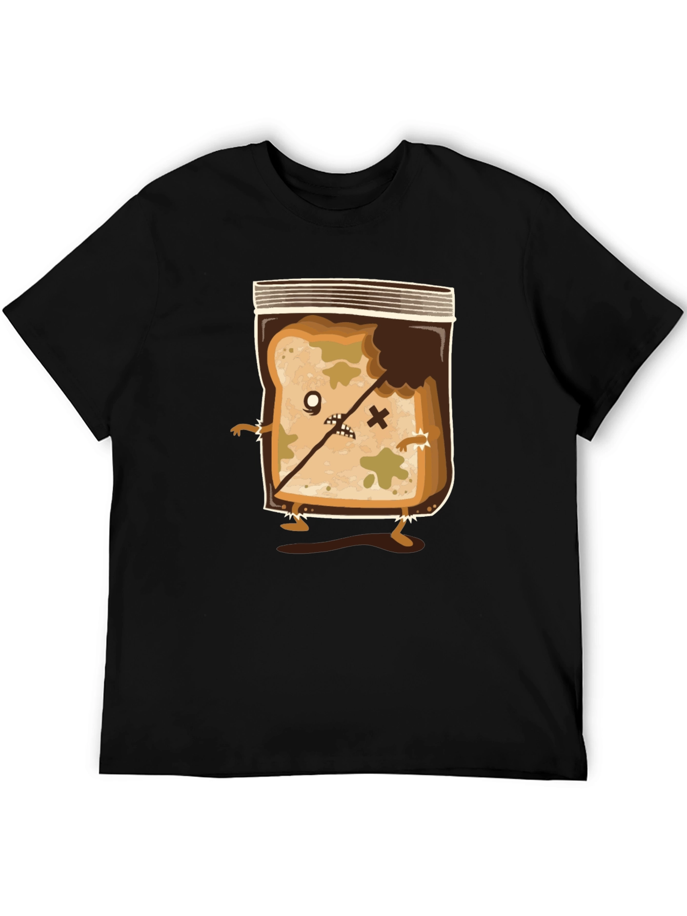 Zombie Moldy Bread Funny Graphic Tee