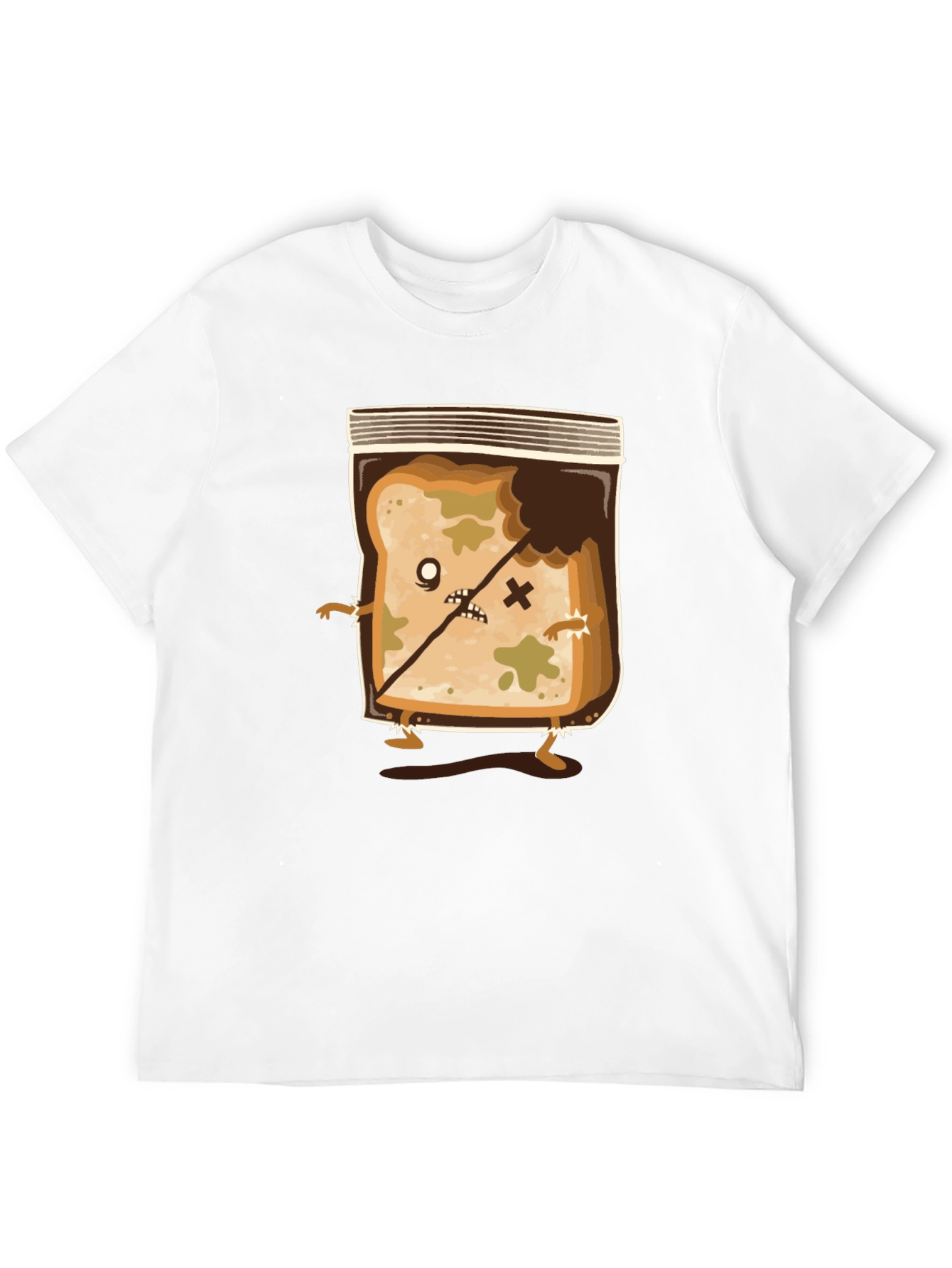 Zombie Moldy Bread Funny Graphic Tee