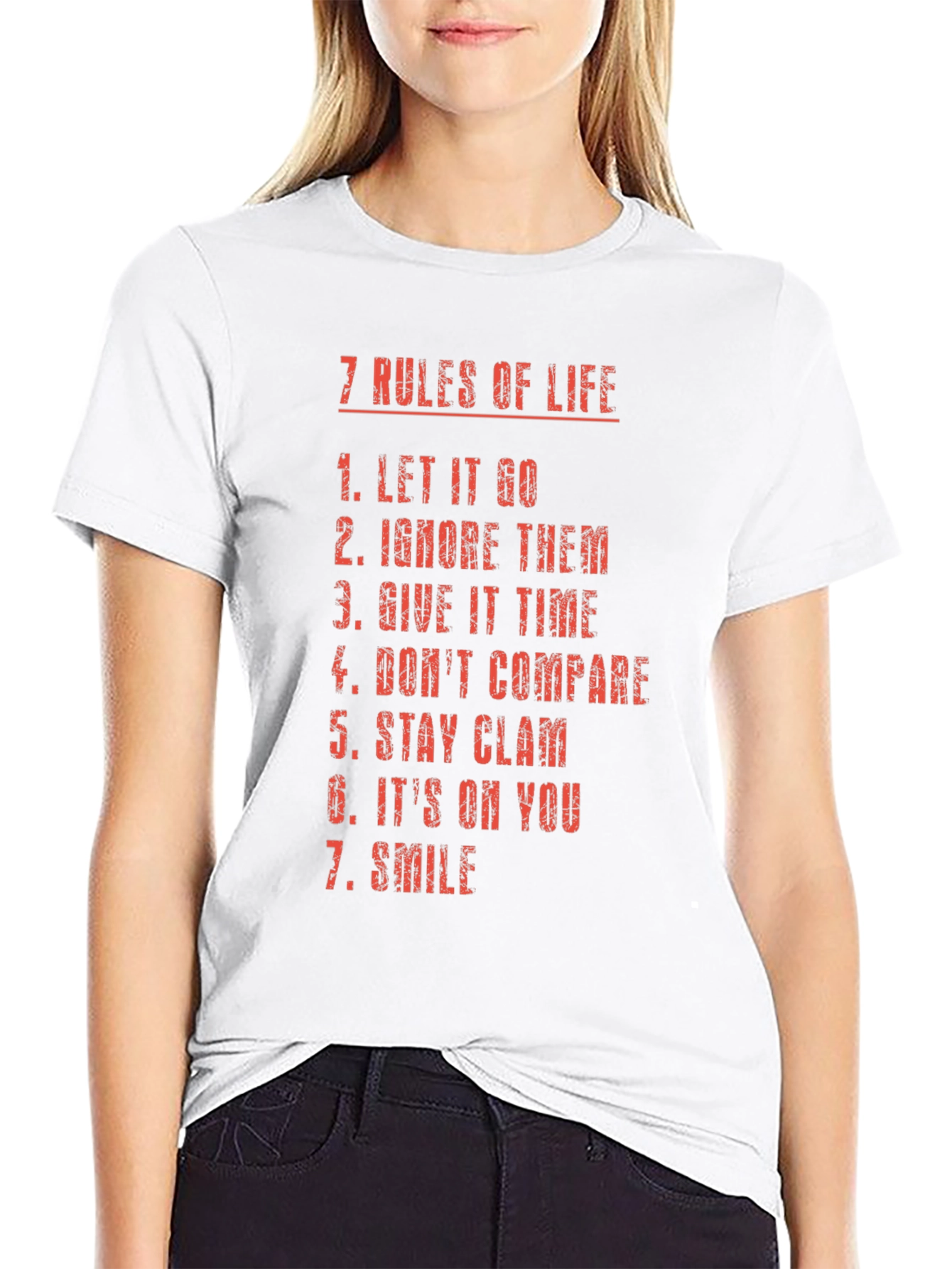 7 Rules of Life Graphic T-Shirt