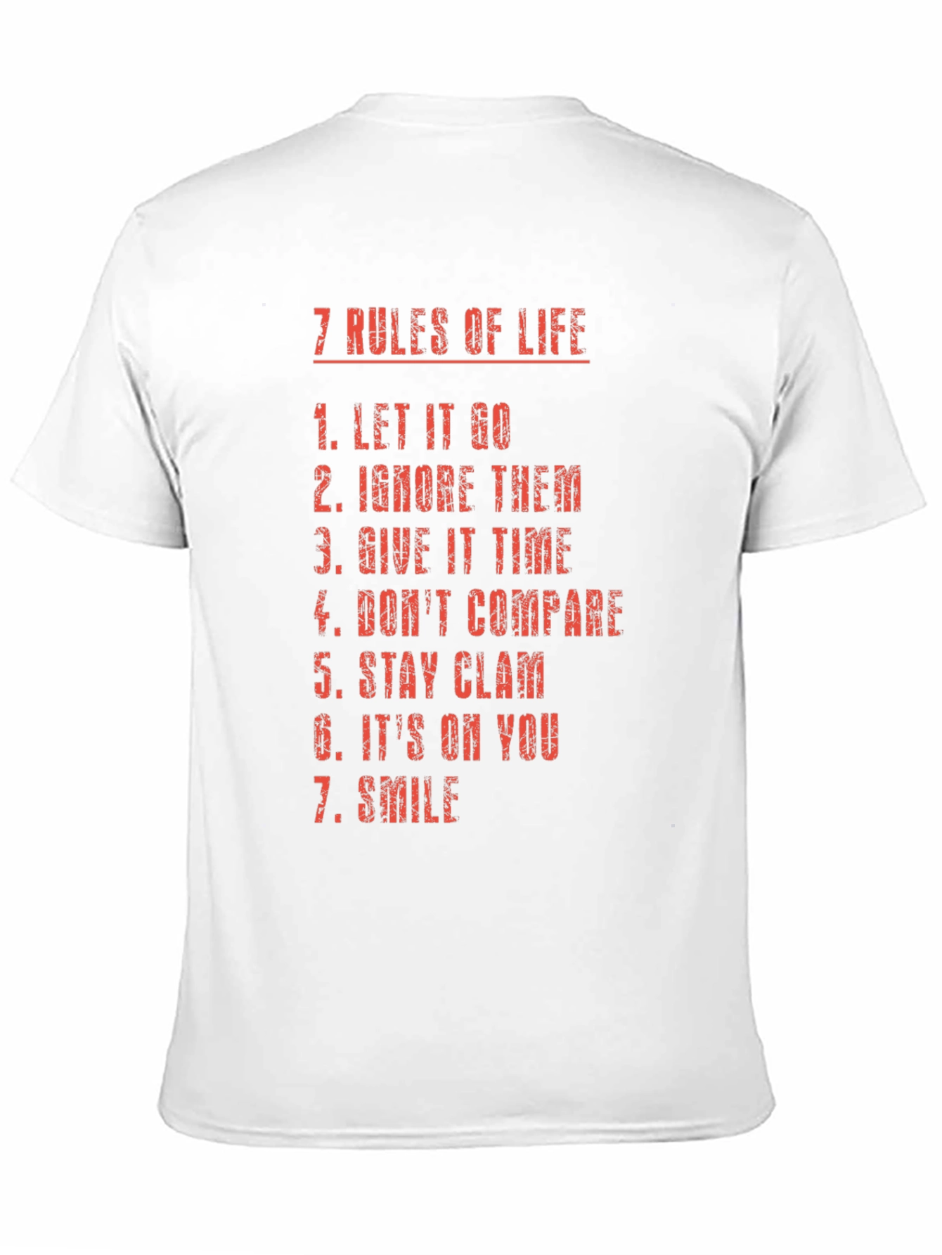 7 Rules of Life Graphic T-Shirt