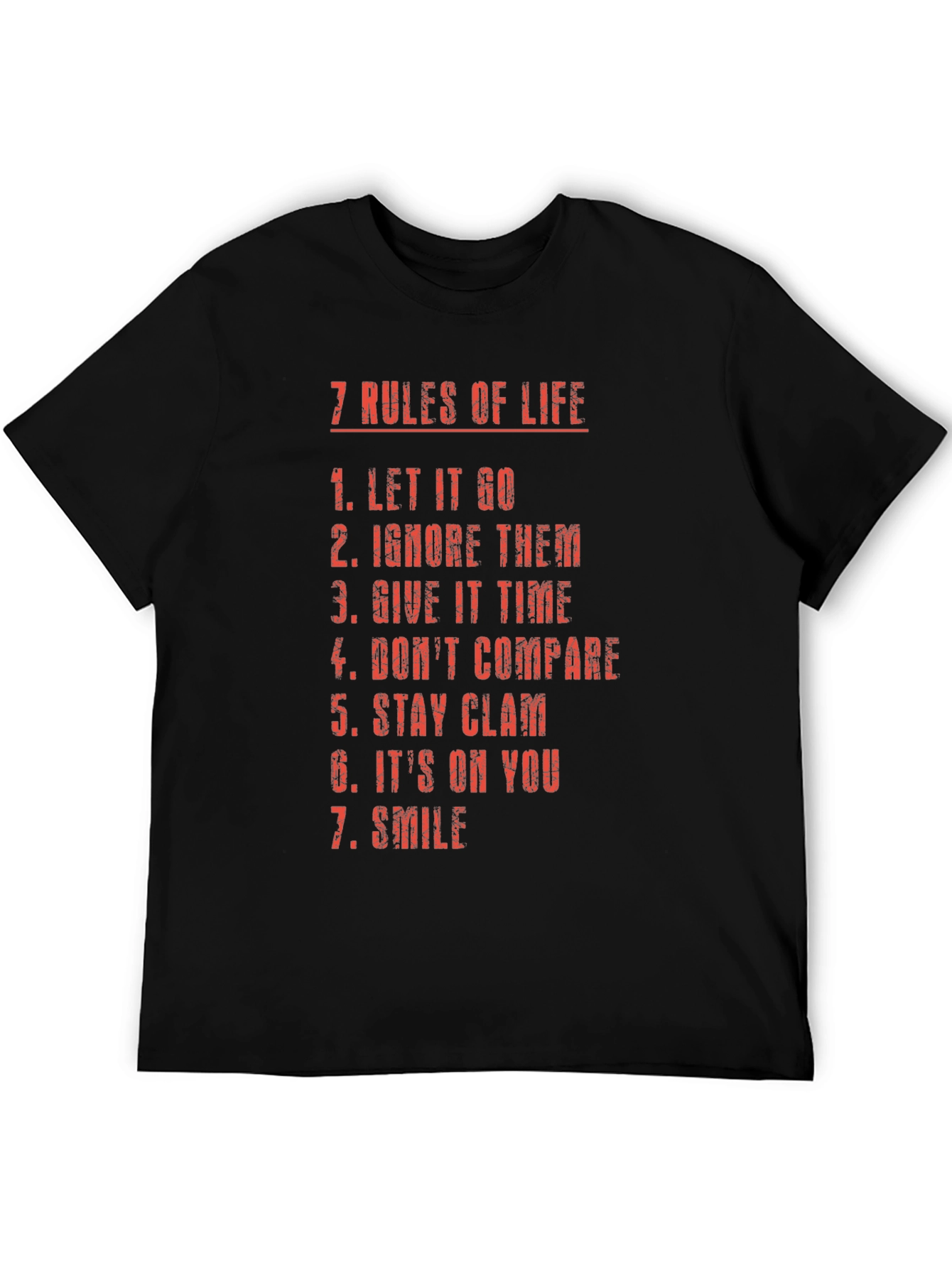 7 Rules of Life Graphic T-Shirt