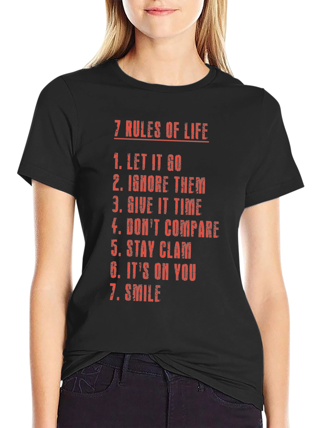 7 Rules of Life Graphic T-Shirt
