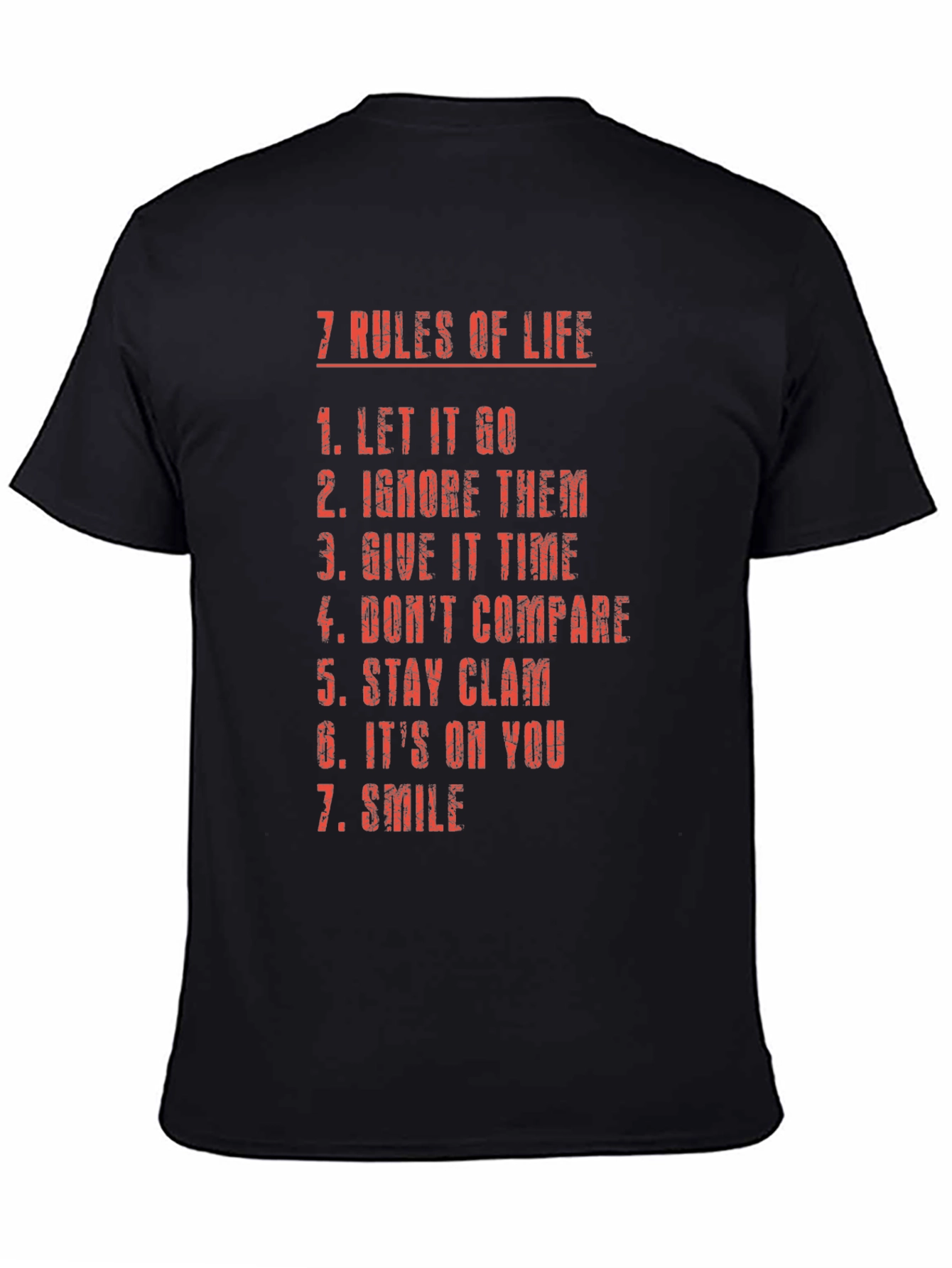 7 Rules of Life Graphic T-Shirt