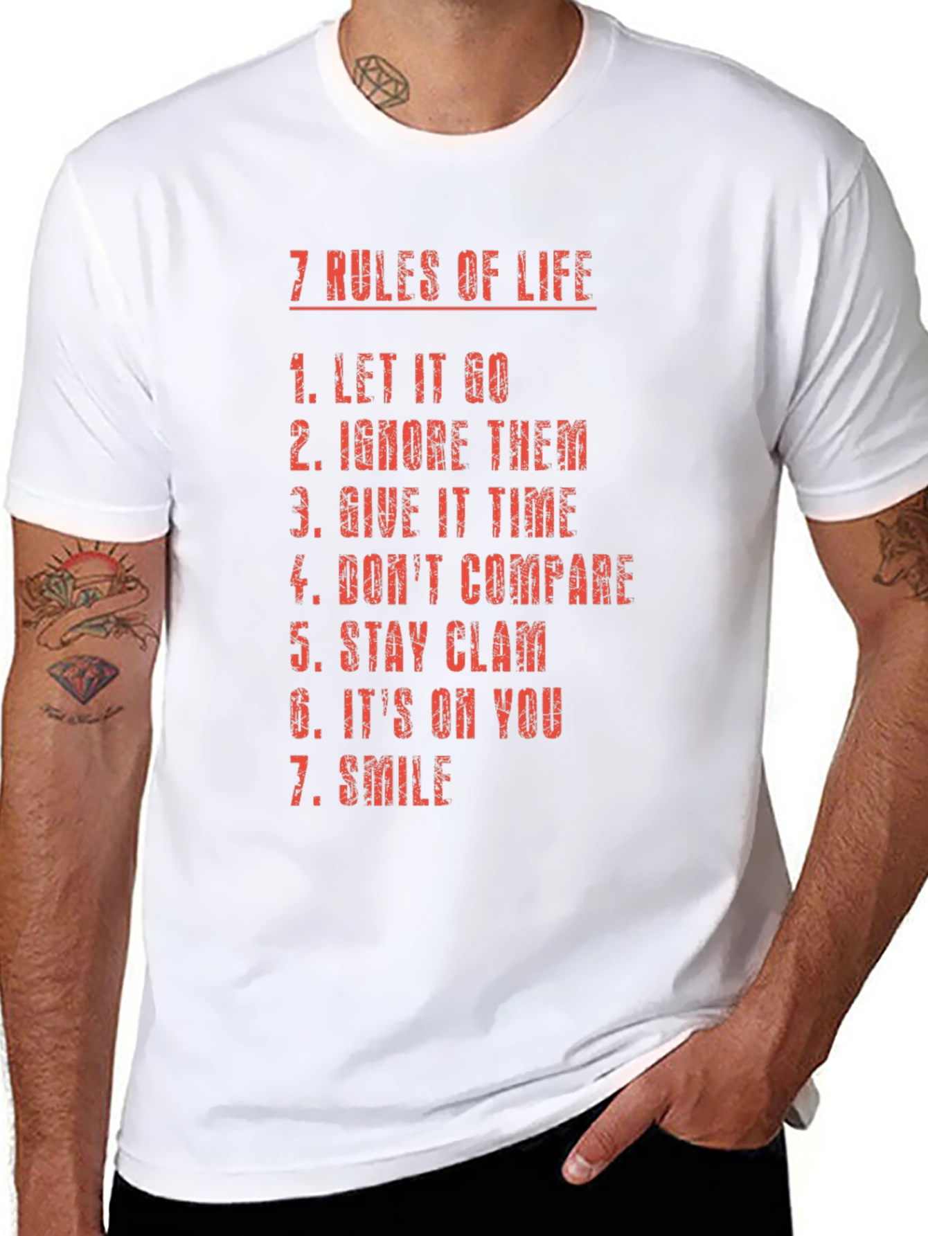 7 Rules of Life Graphic T-Shirt