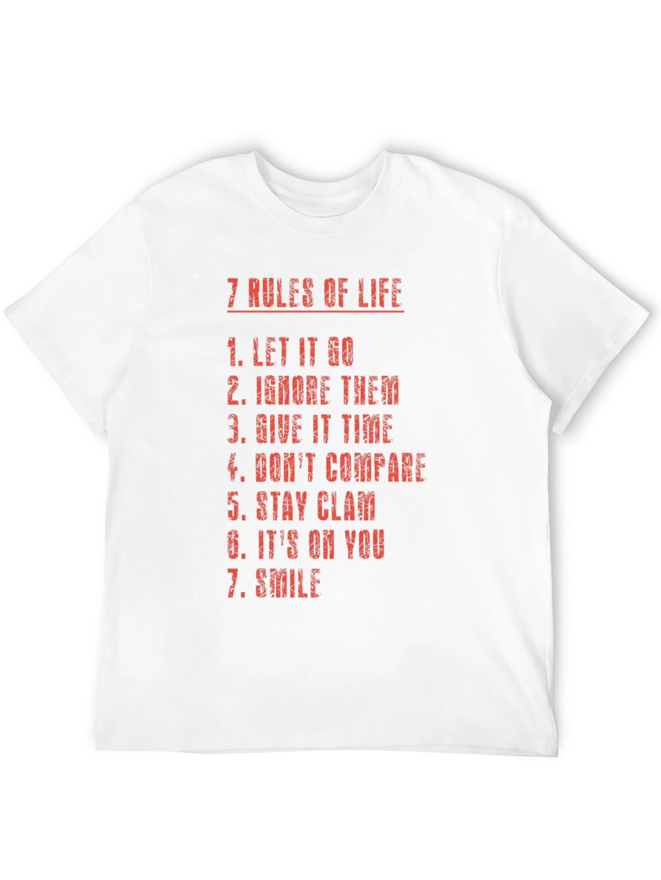 7 Rules of Life Graphic T-Shirt