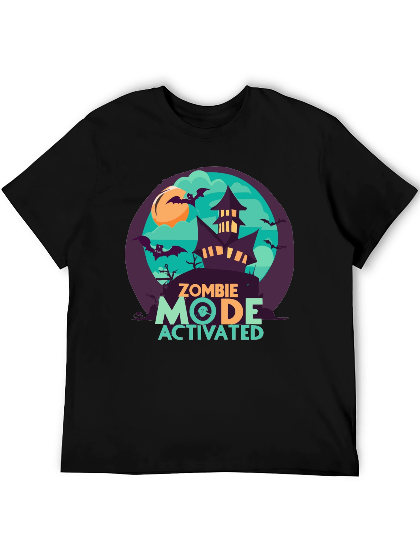 Zombie Mode Activated Graphic Tee - Halloween