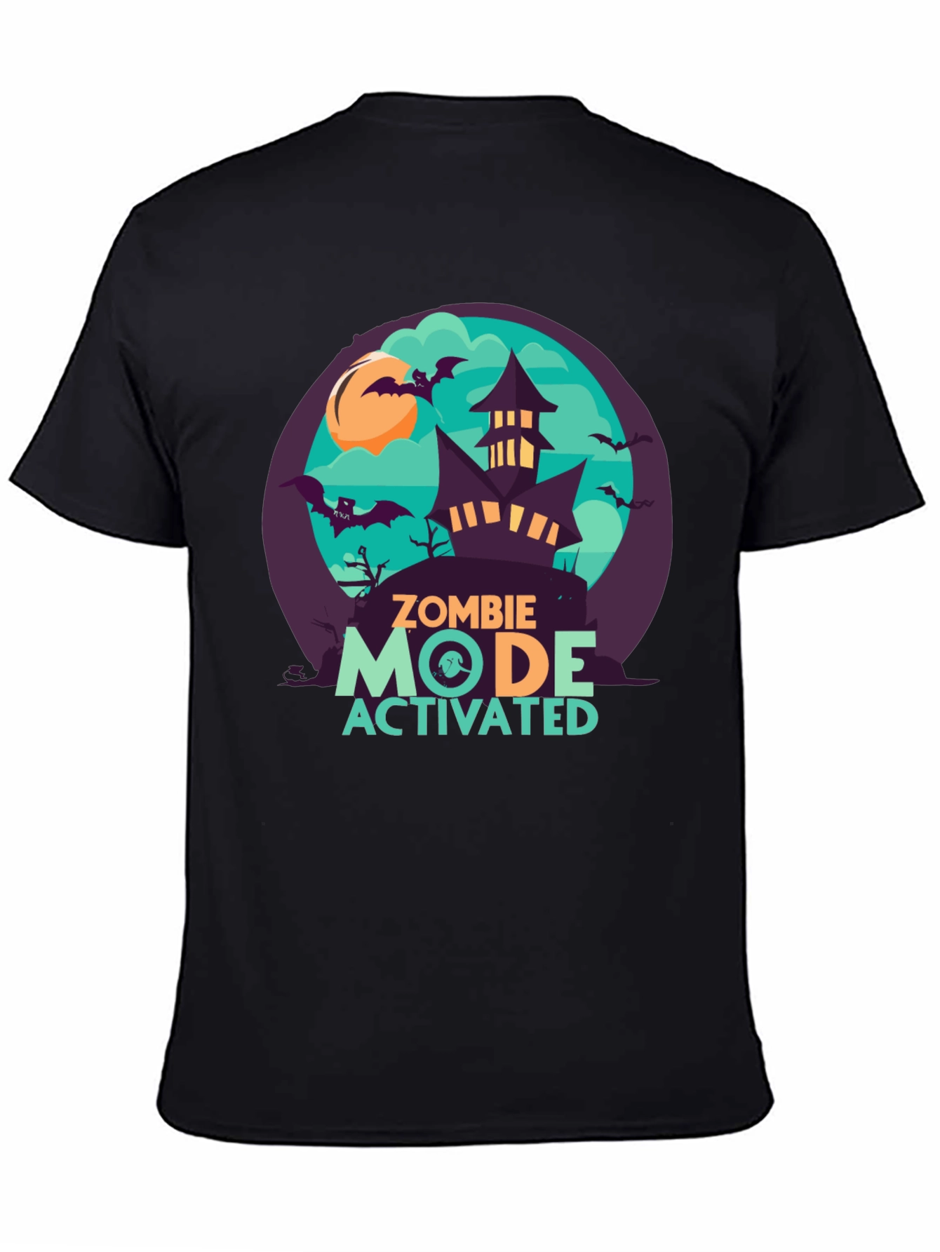 Zombie Mode Activated Graphic Tee - Halloween