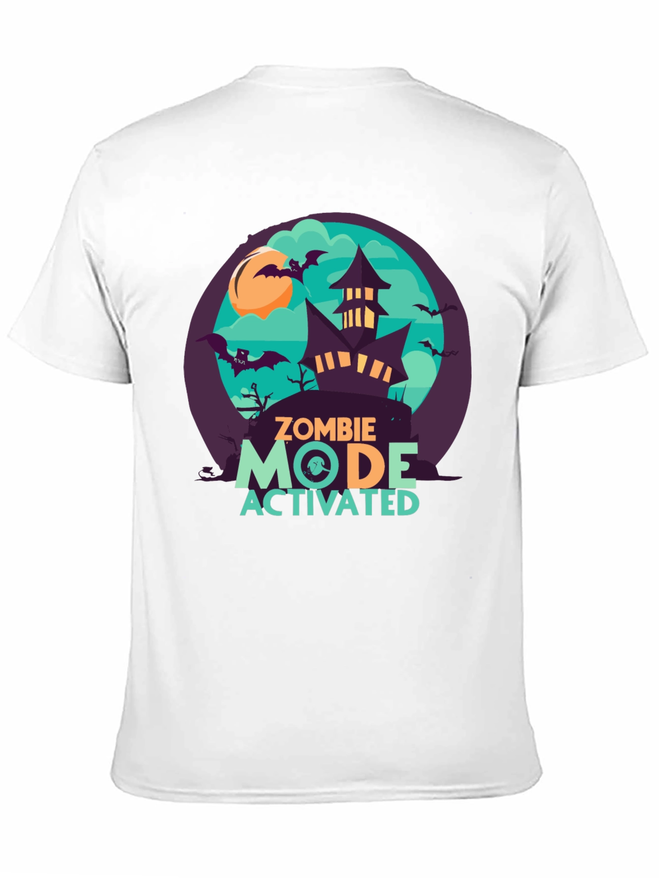Zombie Mode Activated Graphic Tee - Halloween