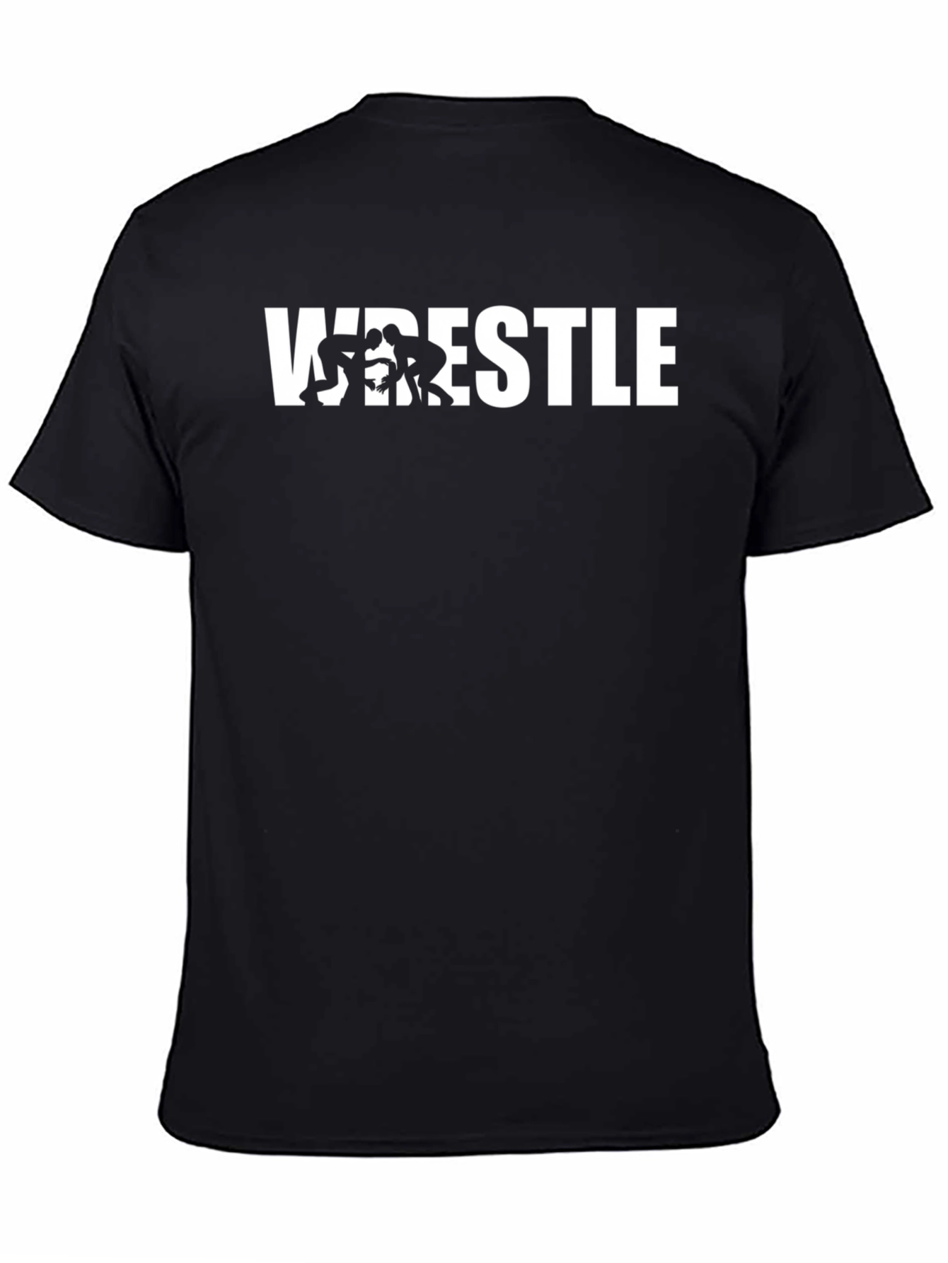 Wrestle Graphic T-Shirt - Black Cotton Tee