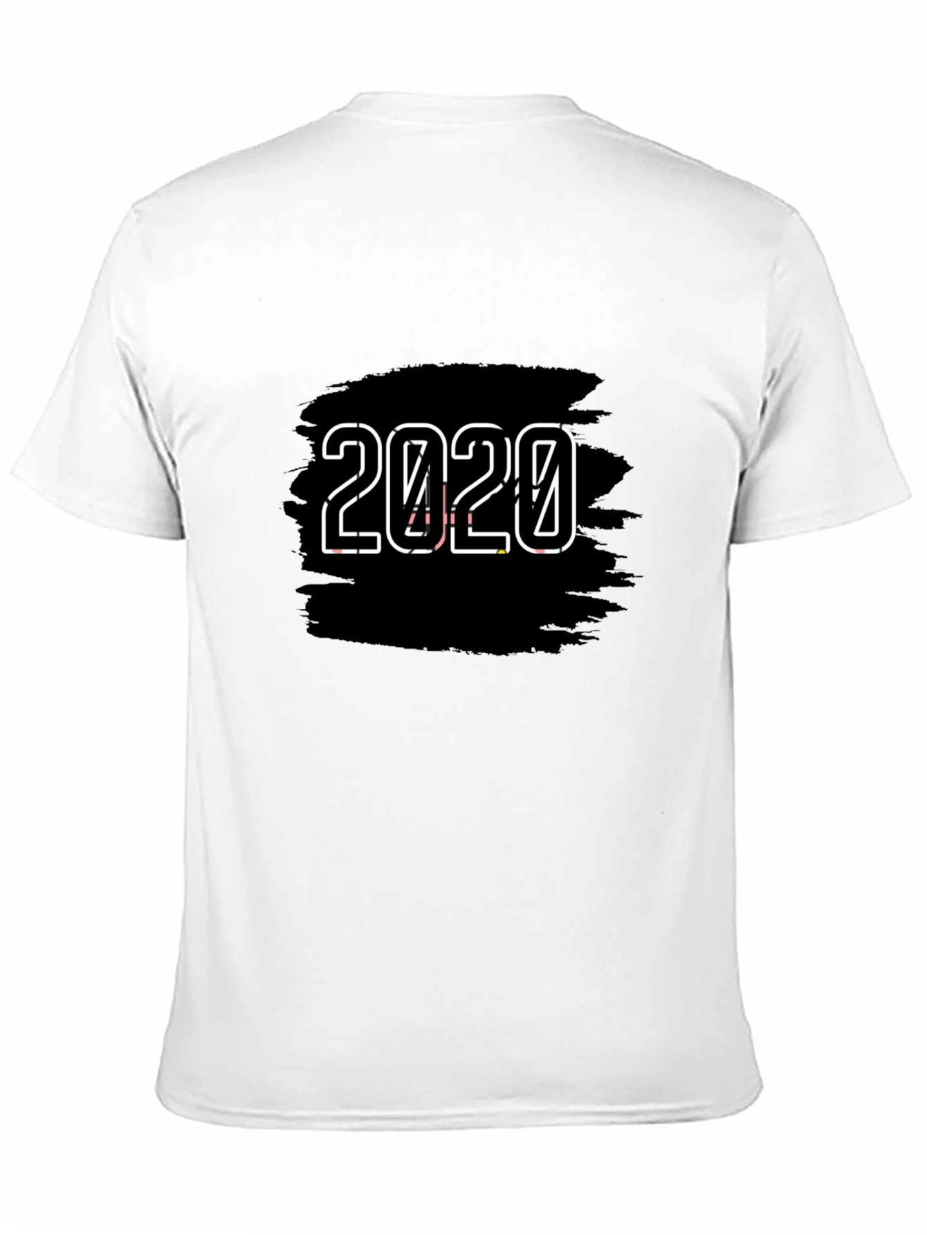 2020 Graphic Print Black T-Shirt