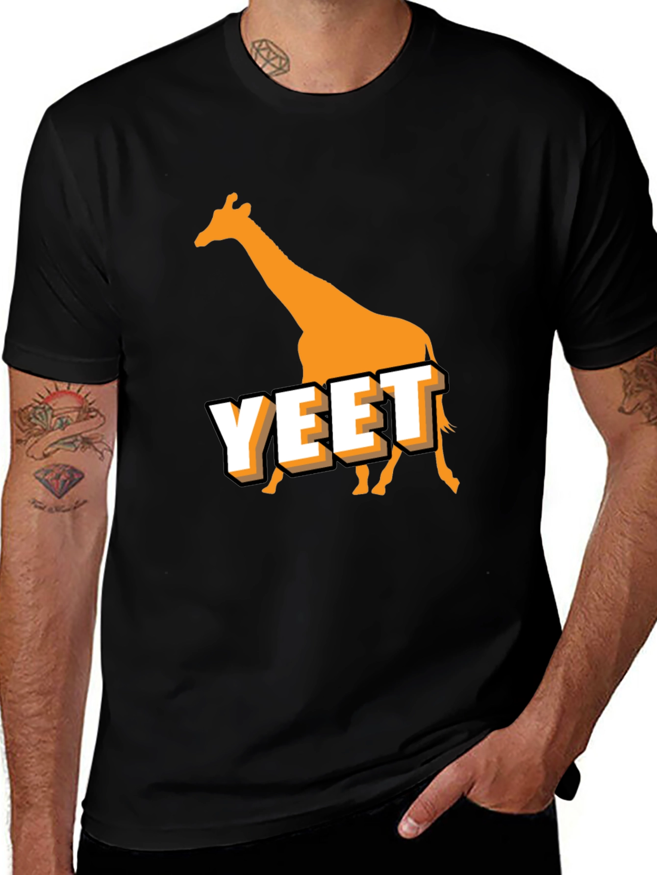 Yeet Giraffe T-Shirt - Funny Animal Tee