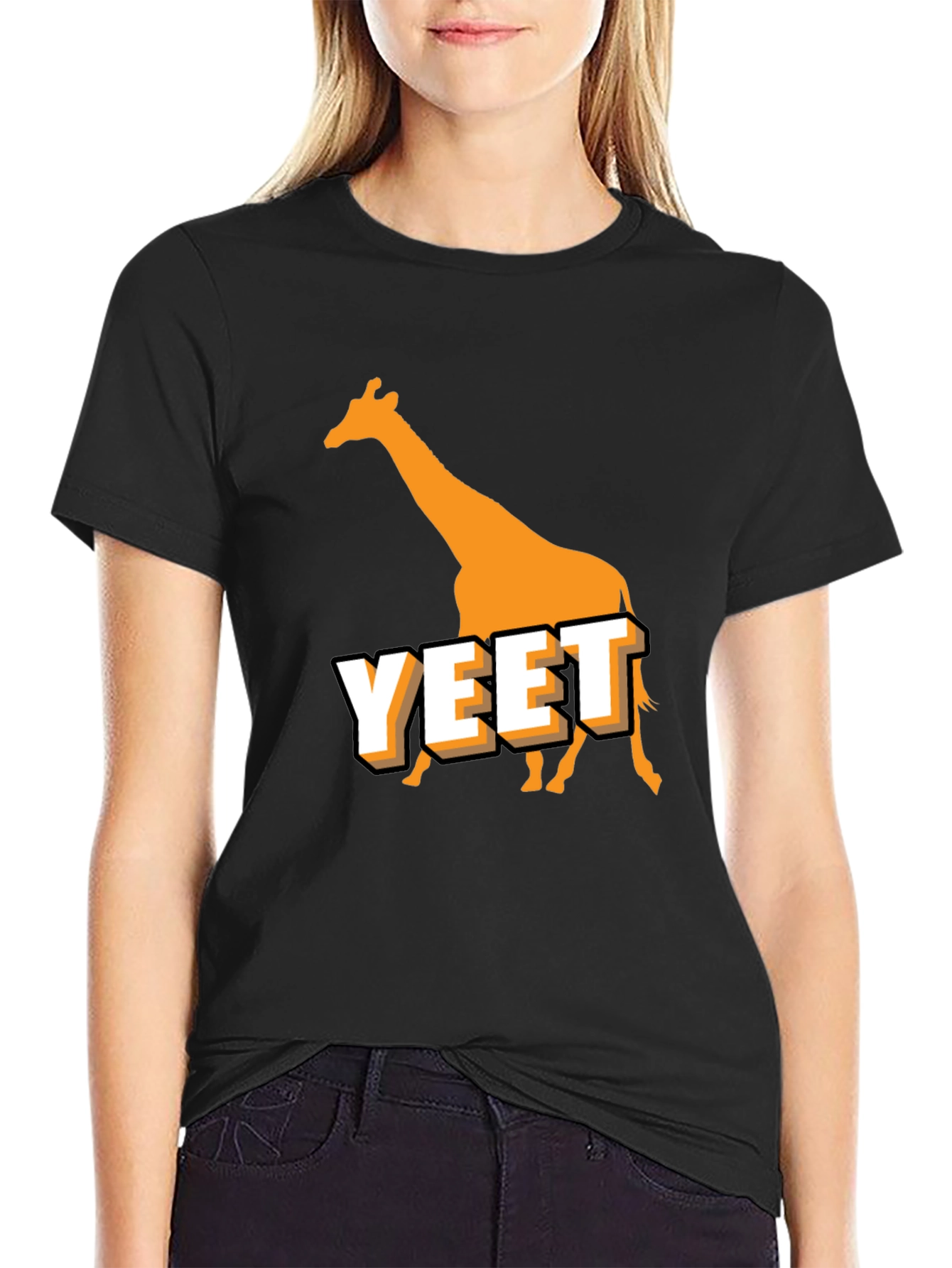 Yeet Giraffe T-Shirt - Funny Animal Tee