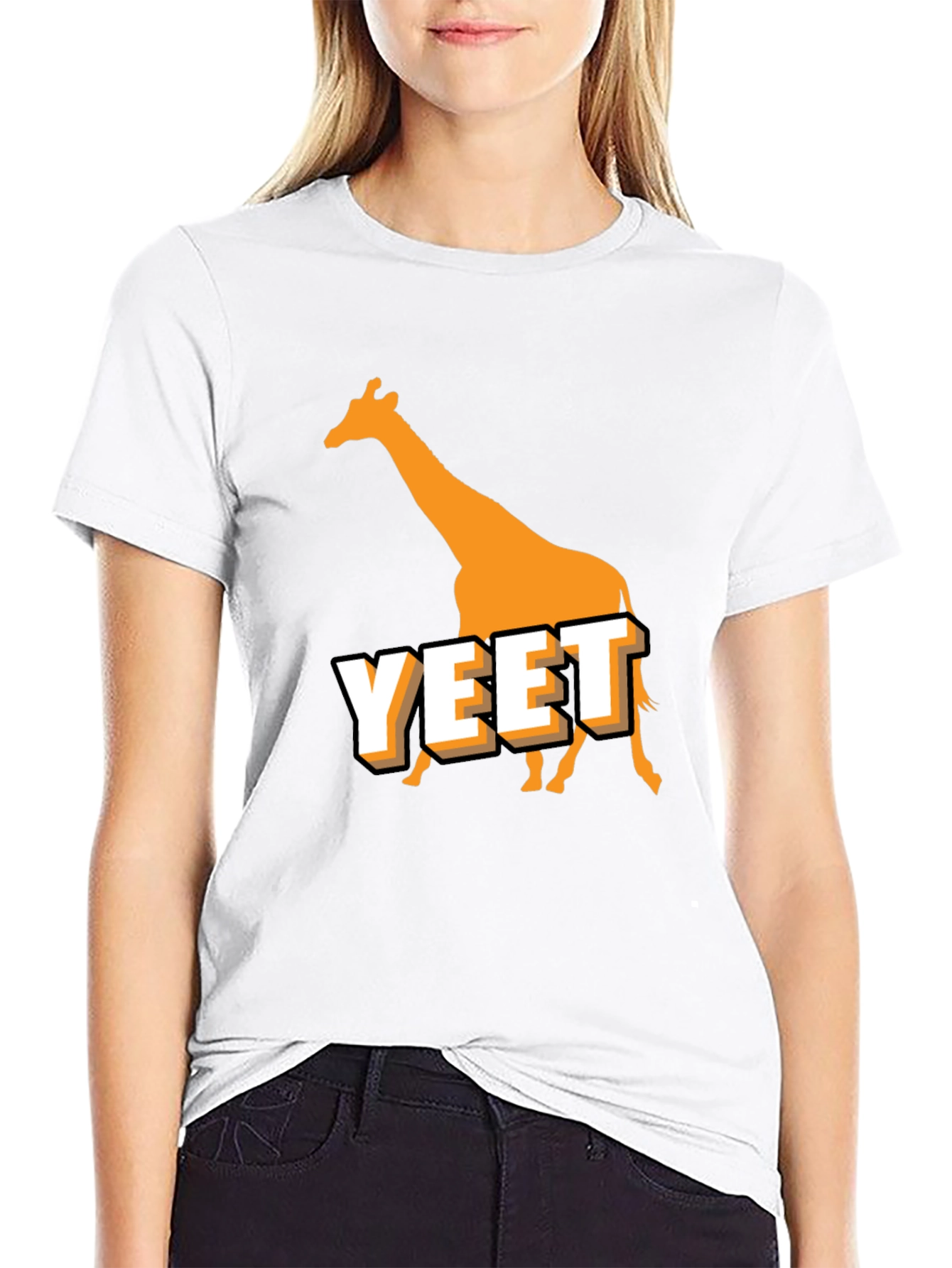 Yeet Giraffe T-Shirt - Funny Animal Tee