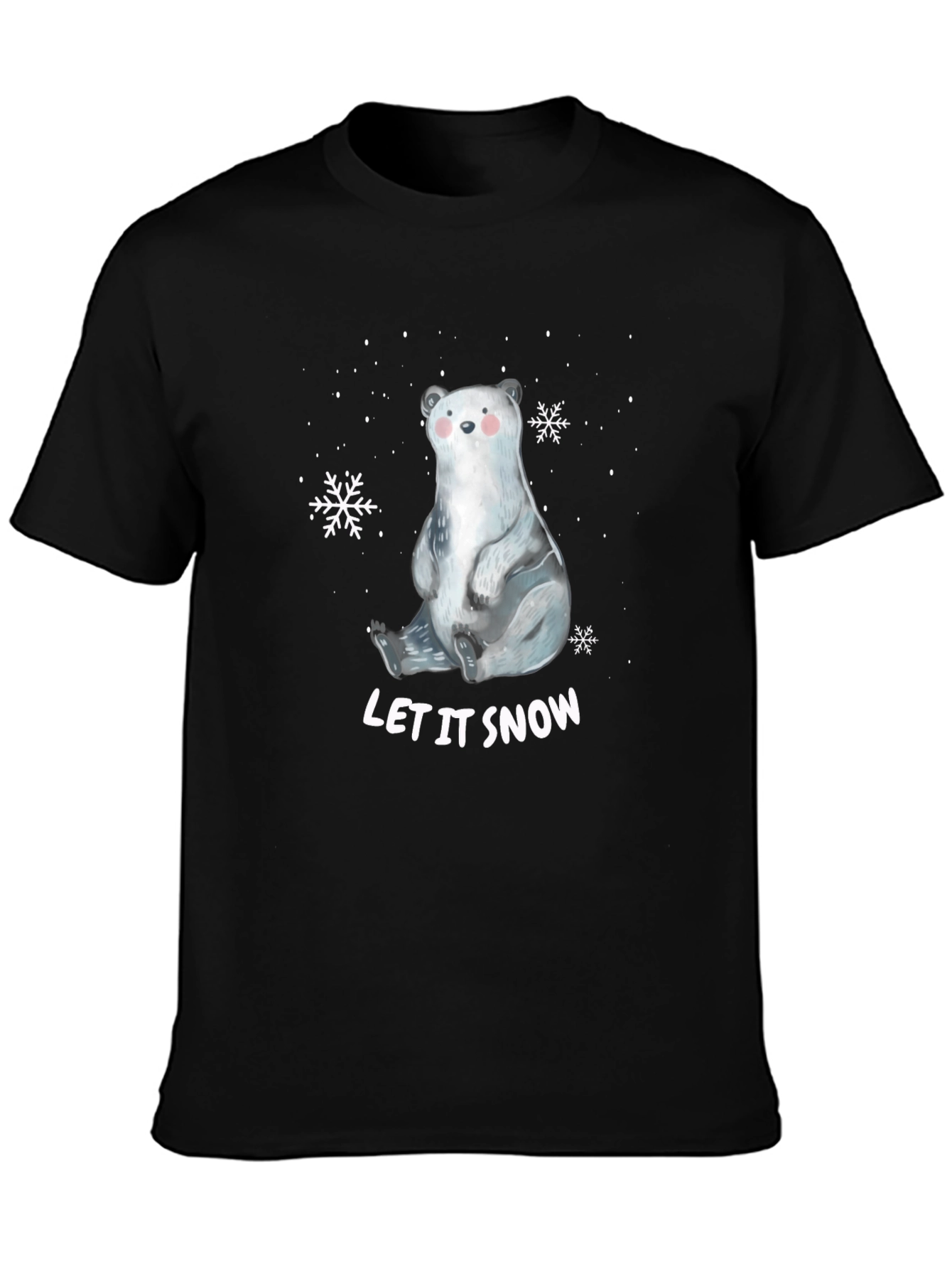 Winter Bear Graphic Tee - Let It Snow