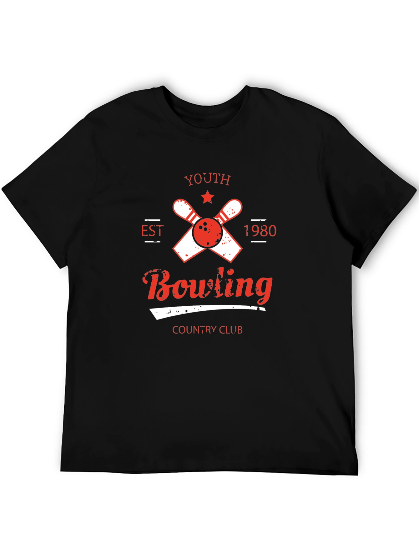 Youth Bowling Country Club Black T-Shirt