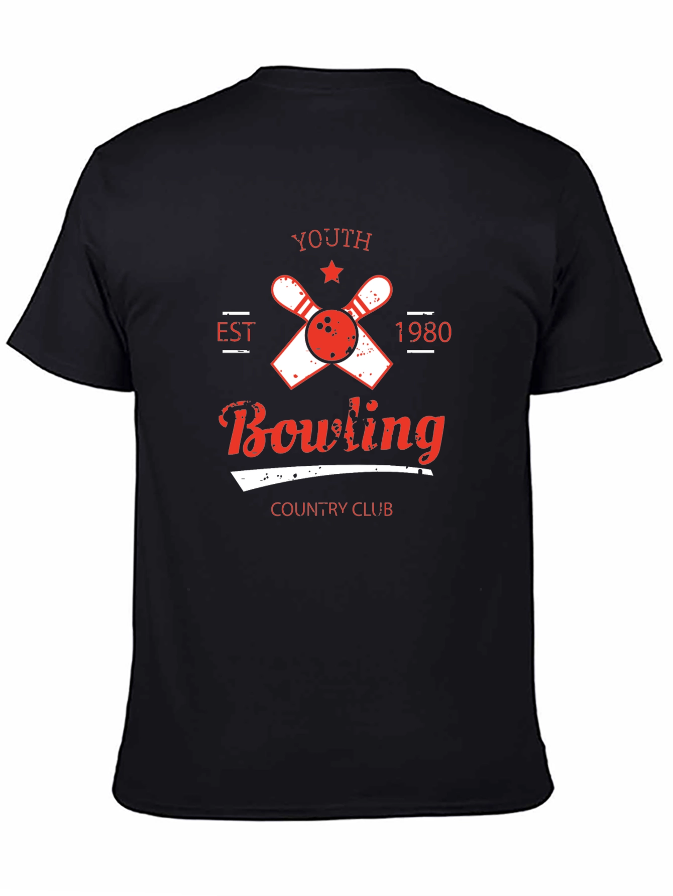 Youth Bowling Country Club Black T-Shirt