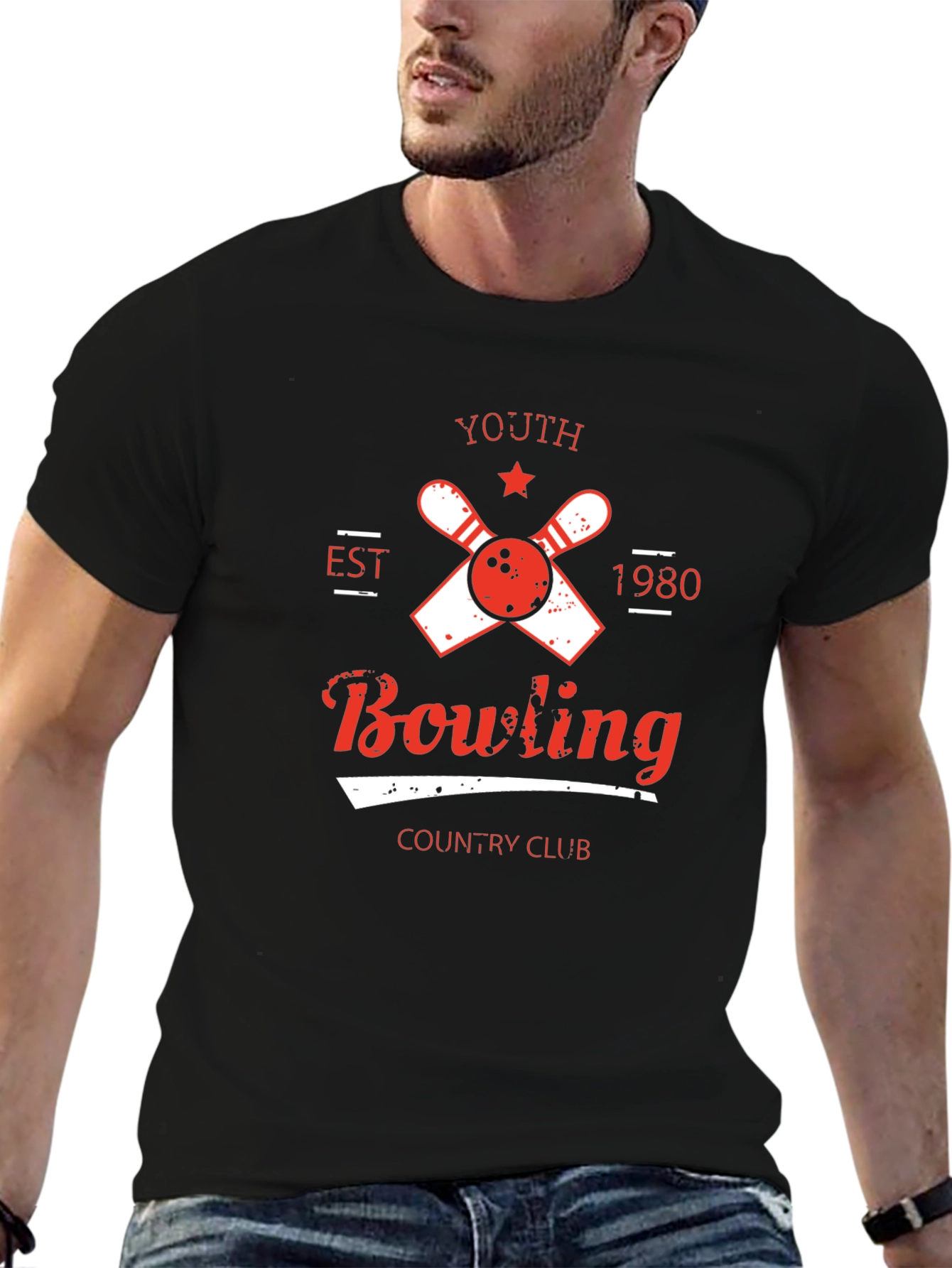 Youth Bowling Country Club Black T-Shirt