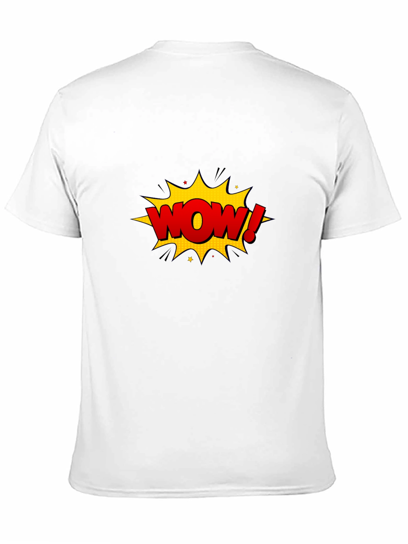 WOW Graphic T-Shirt - Comic Style Black Tee