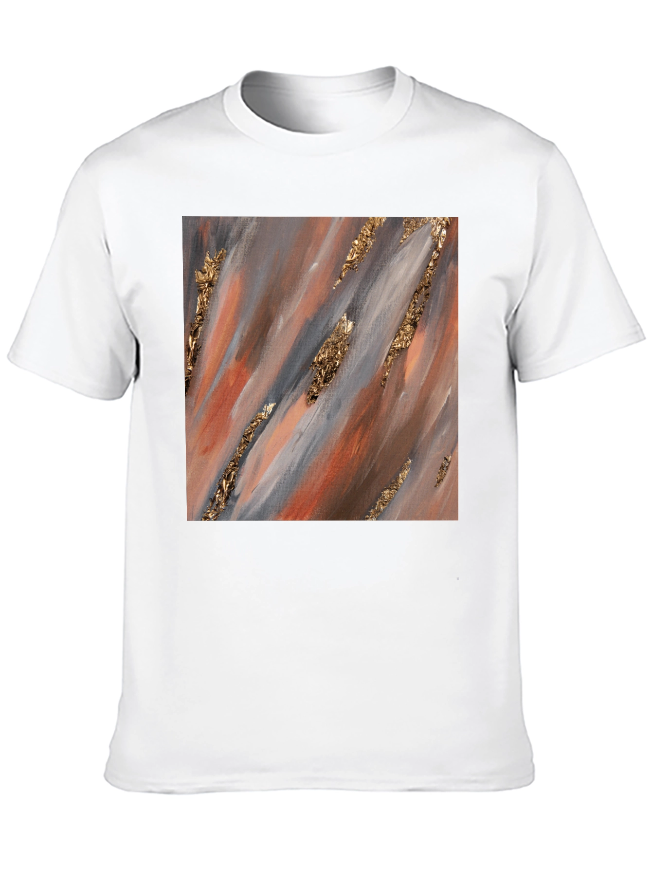 Abstract Gold Accent T-Shirt