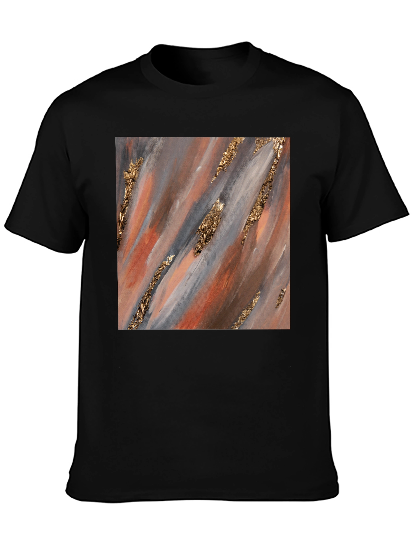 Abstract Gold Accent T-Shirt