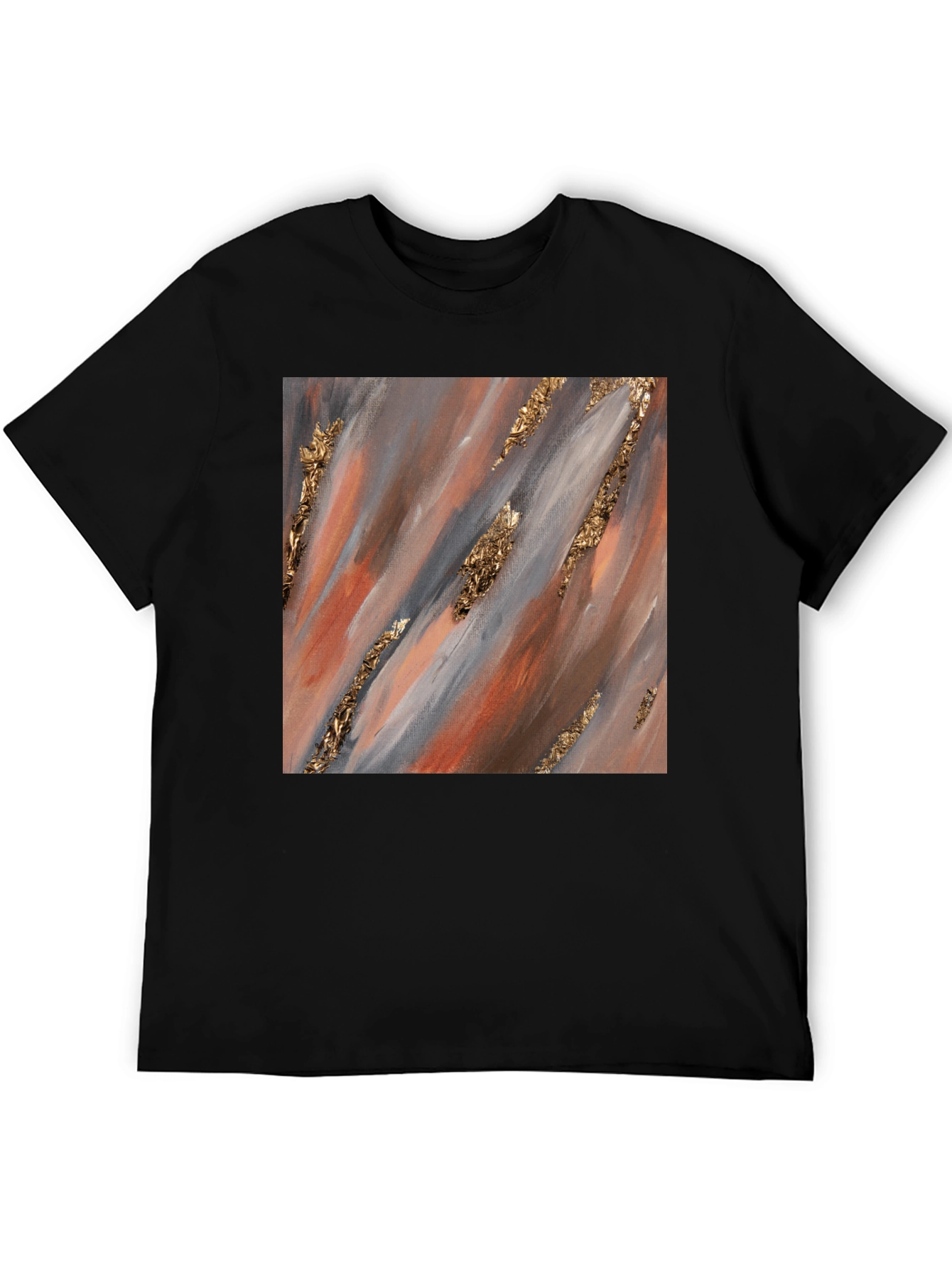 Abstract Gold Accent T-Shirt