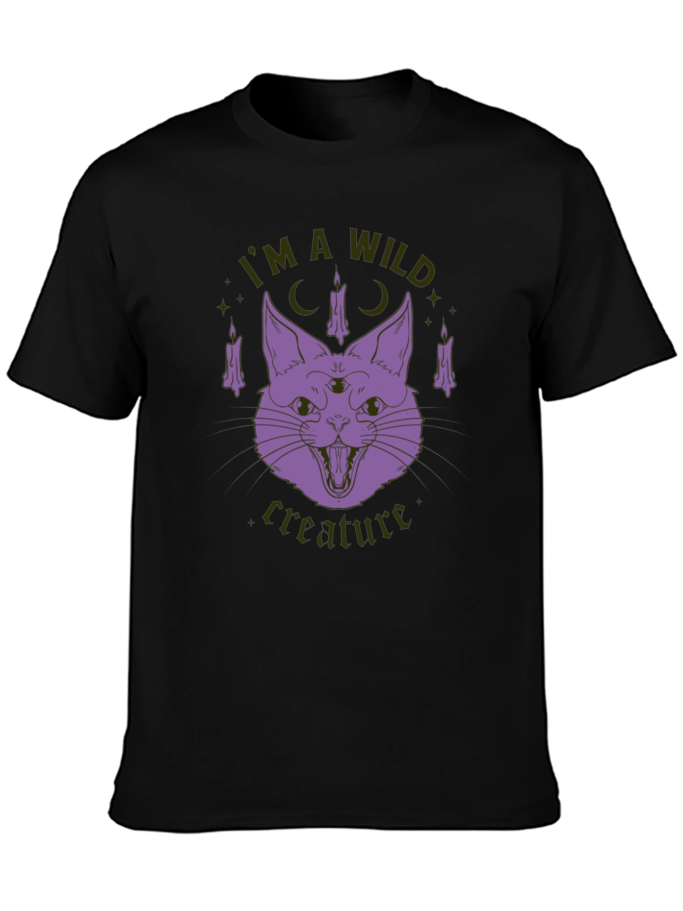 Wild Creature Cat Graphic Tee
