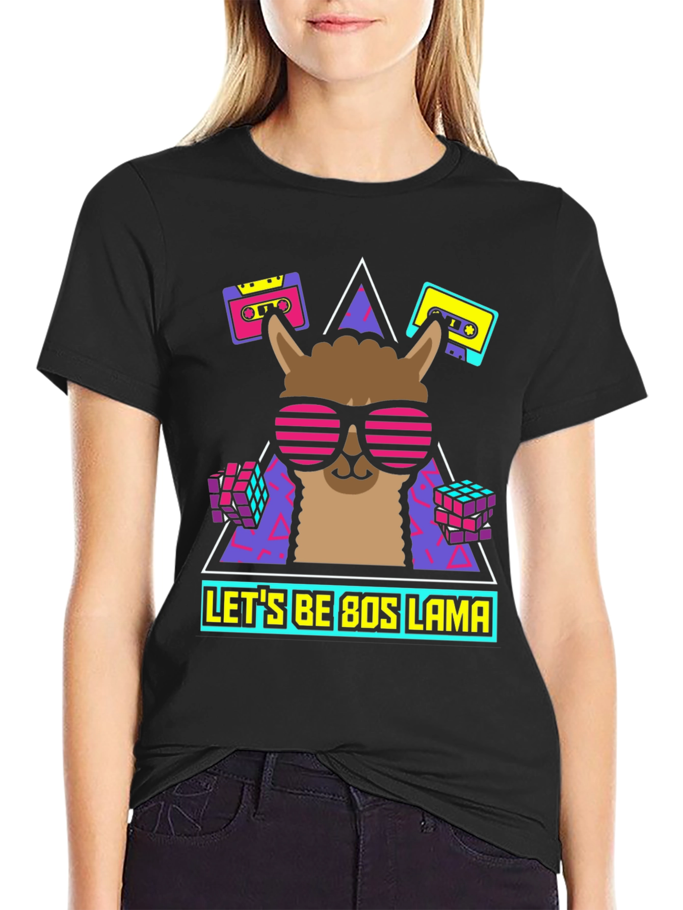 80s Llama T-Shirt - Retro Style