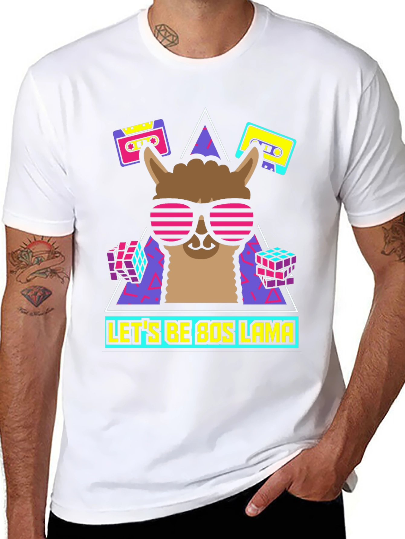 80s Llama T-Shirt - Retro Style