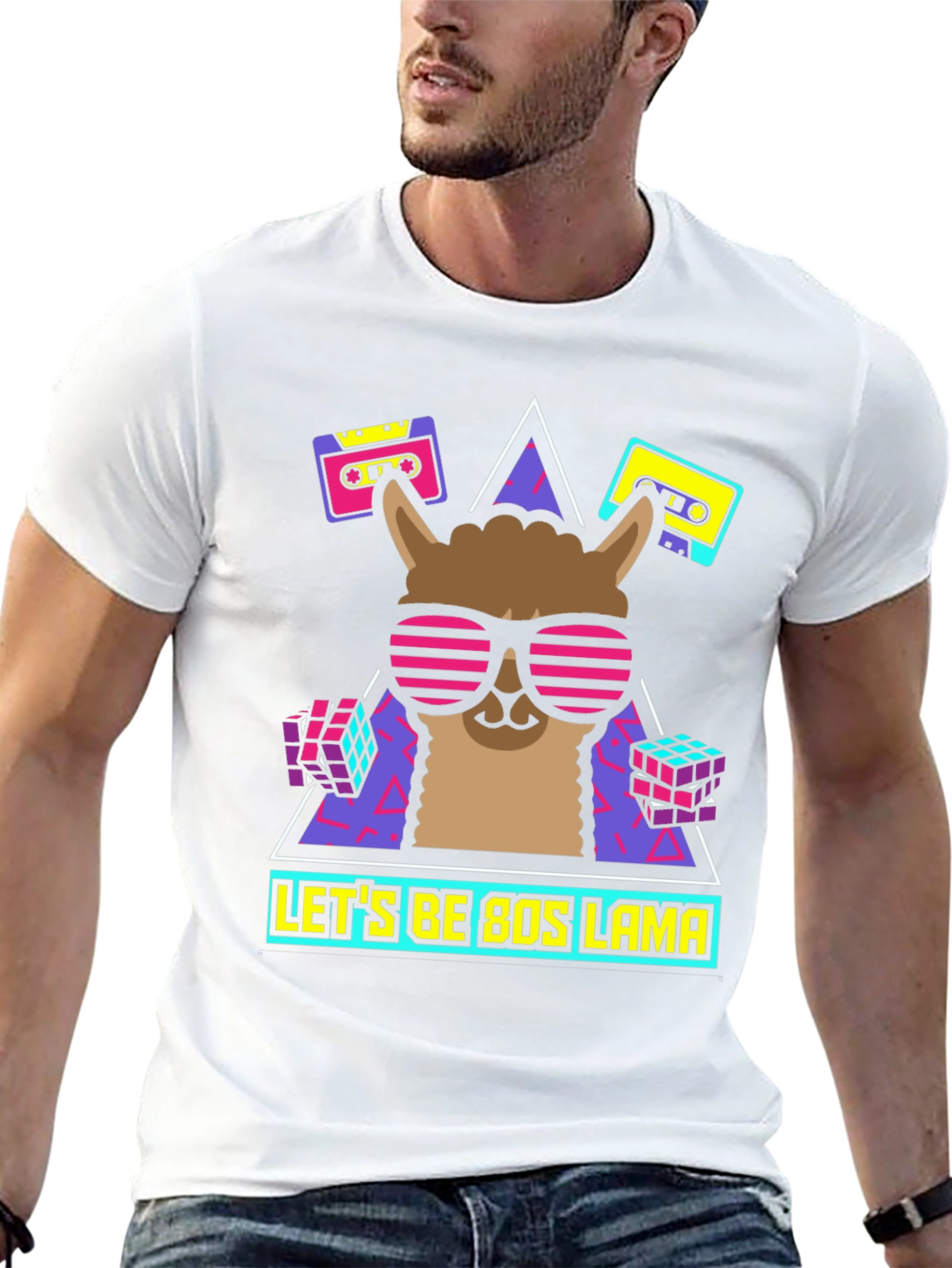 80s Llama T-Shirt - Retro Style