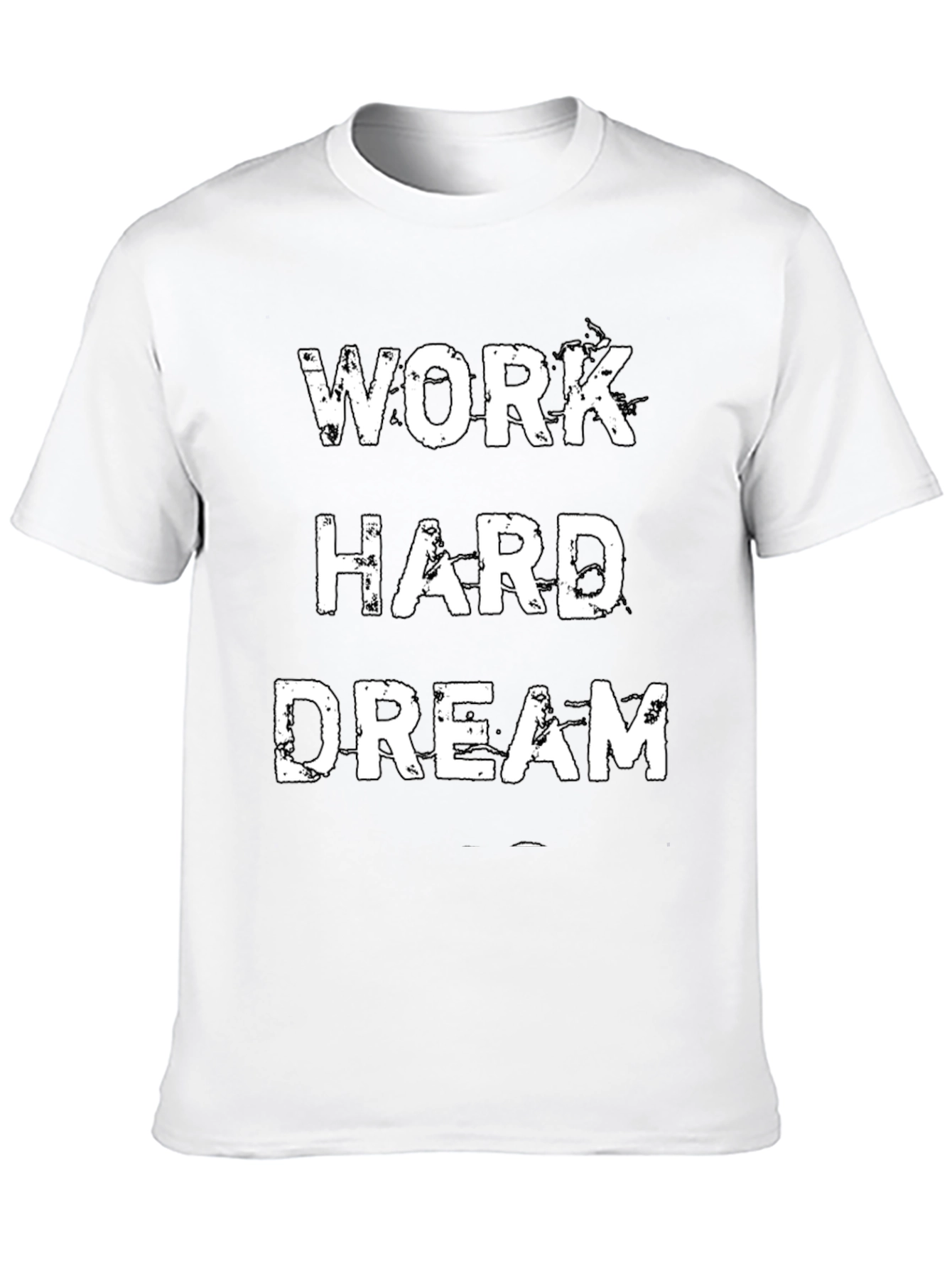 Work Hard Dream Motivational Black T-Shirt