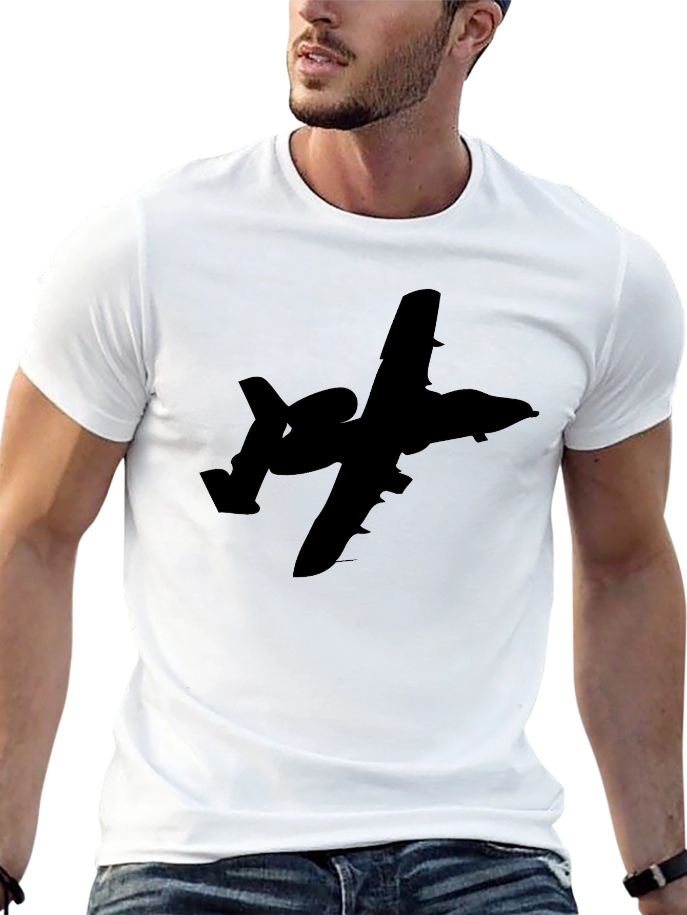 A-10 Warthog Silhouette Black T-Shirt